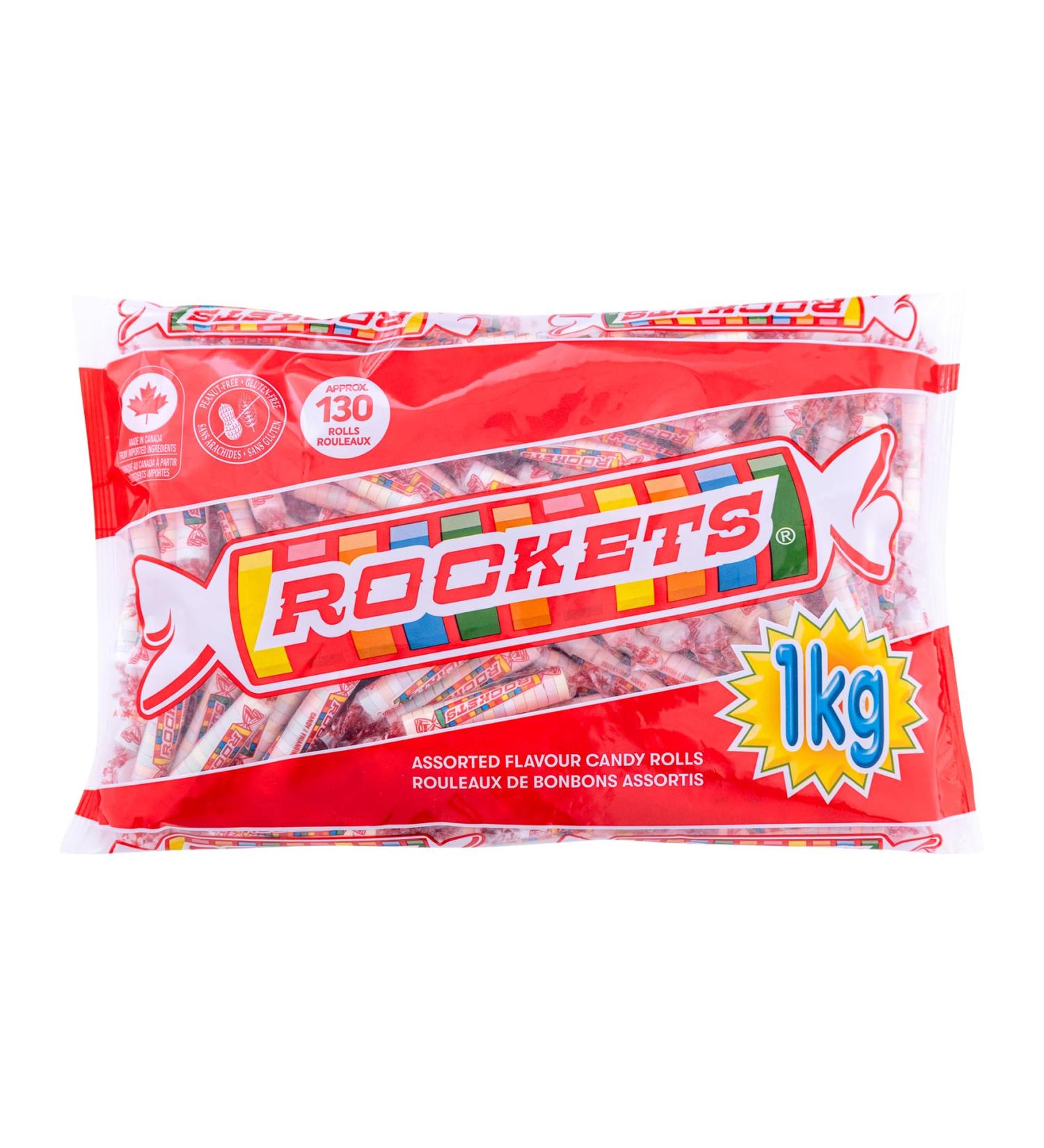 Rockets Candy Bag of Individually Wrapped Candy rolls 1 kg Mixed-Fruit 1 kg - Buy Online on GoSupps.com