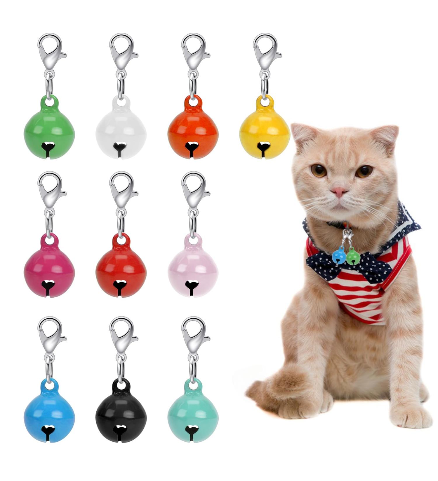 Kalione 10-Piece Cat & Dog Bells Set | Premium Metal Collar Bells for Pets | Perfect for Christmas Decoration - Buy Online on GoSupps.com