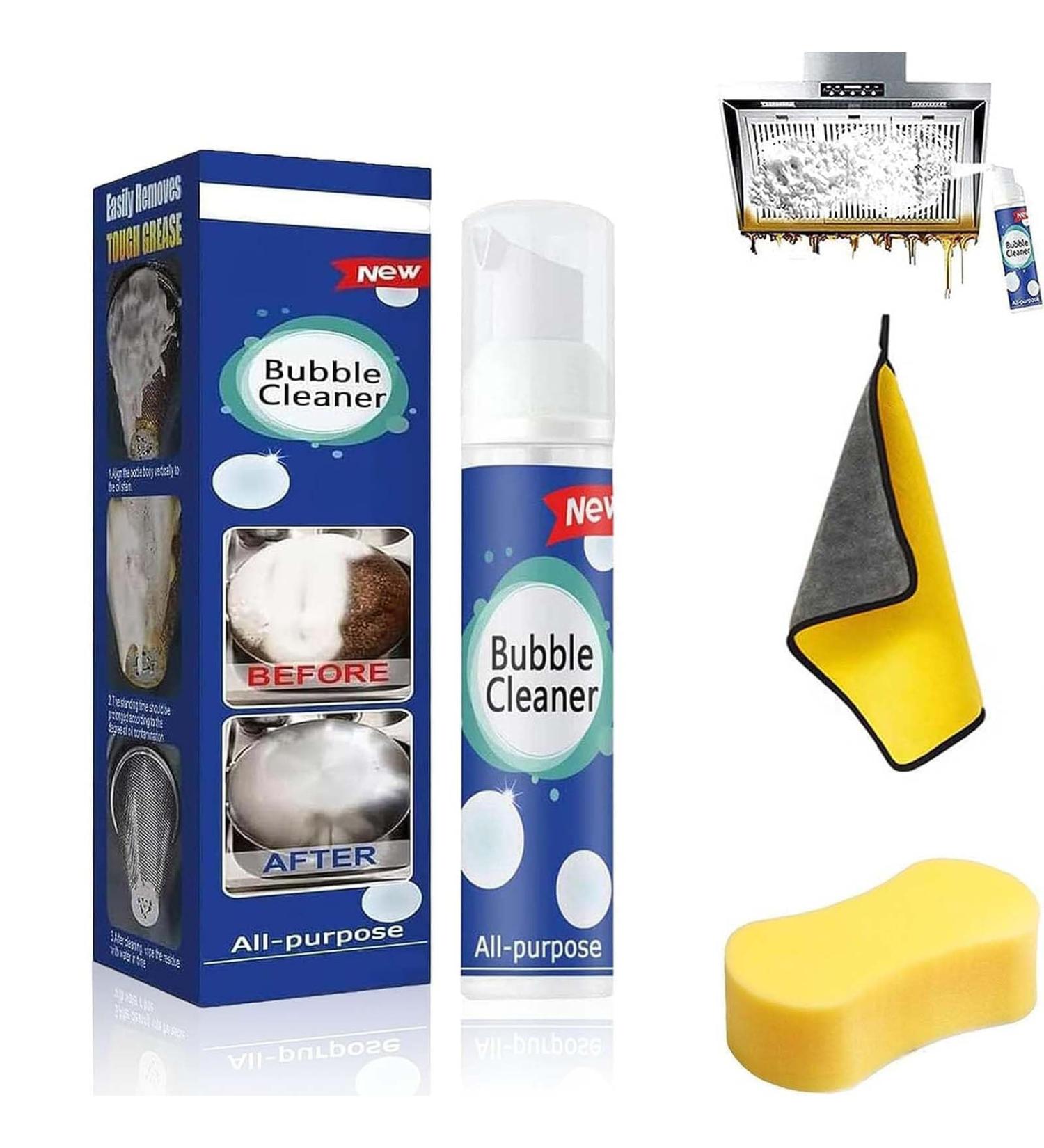 Brimetha Cleaner Brimetha Kitchen Clean All-Purpose Rinse-Free Cleaning Spray Bubble Cleaner Foam Spray Foaming Heavy Oil Stain Cleaner Kitchen Clean Bubble Cleaner (30ML 1Pcs) - Buy Online on GoSupps.com