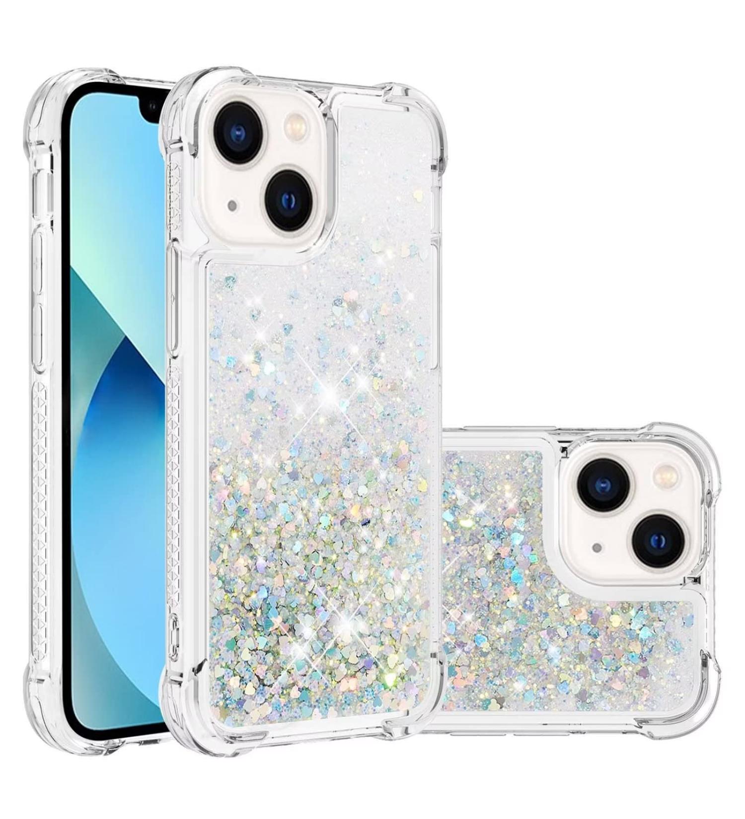 Buy Tivenfezk Nadoli Glitzer Treisand Shell for iPhone 15 | Shockproof Silicone TPU Bumper Case | Liquid Quicksand Transparent Design - Buy Online on GoSupps.com