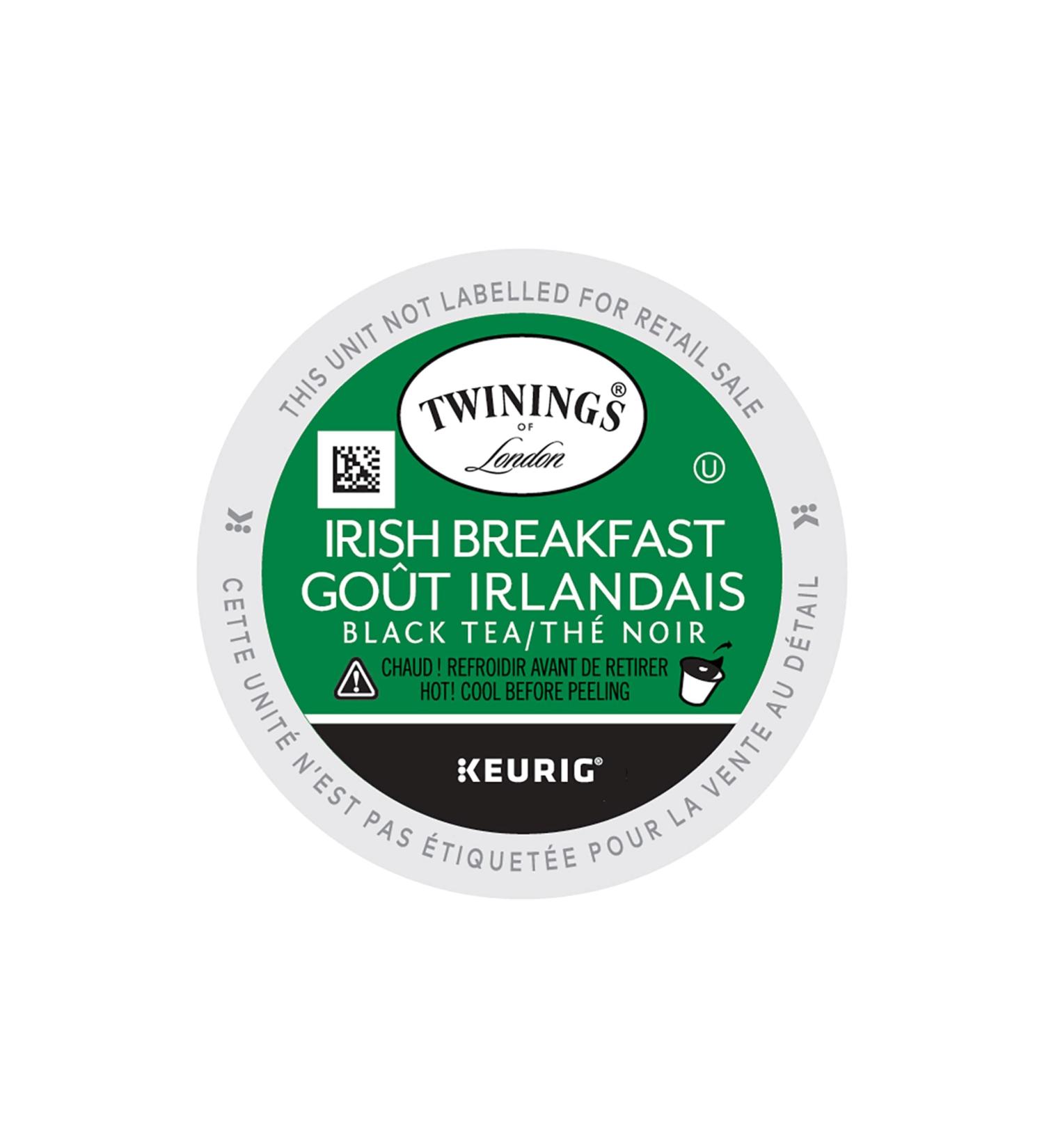 Twinings Irish Breakfast Tea K-Cups for Keurig | Caffeinated Thick Malty Full-Bodied 100% Black Tea | 24 Count (Pack of 4) | Enjoy Hot or Iced Irish Breakfast 24 Count (Pack of 4) - Buy Online on GoSupps.com