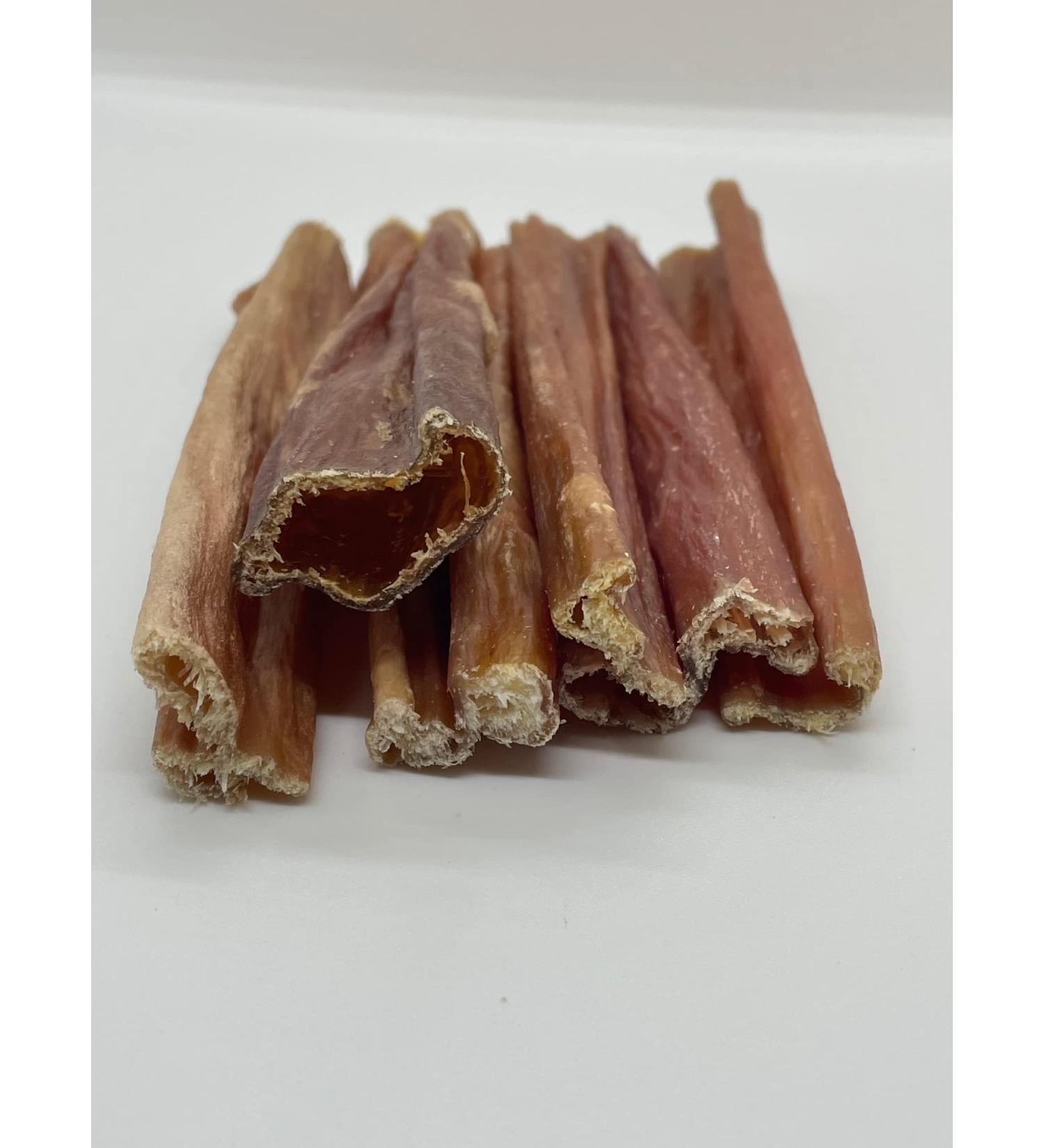 Bullsters Dog Treats Chews Bladder Sticks Odour Free All Natural and Dehydrated Beef Bladder No Preservatives No Additives Highly Digestible for Small Medium Large XL Dogs (6 pack 6" bladder sticks) - Buy Online on GoSupps.com
