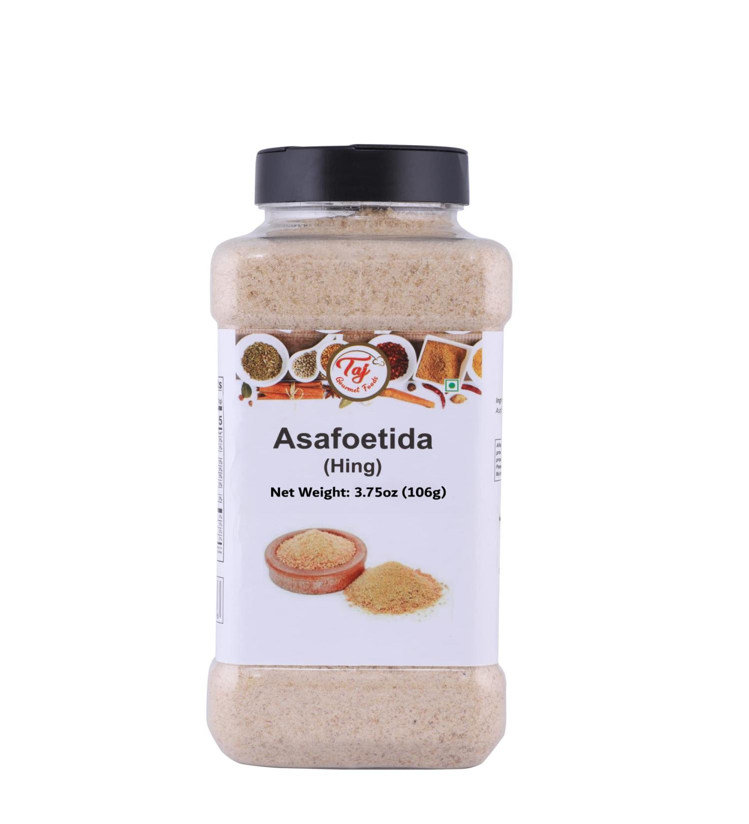 Taj Hing Asafetida 3.75oz - Garlic Substitute, GMO-Free, No Salt - Pack of 1 - Buy Online on GoSupps.com