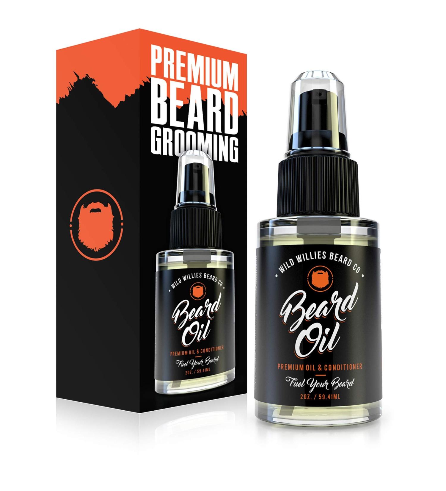 Wild Willies Premium Beard Oil & Conditioner - Organic Ingredients, Essential Oils for Fast Growth, Itch & Dandruff Relief - Deep Softener Treatment, 2 Oz Original - Buy Online on GoSupps.com