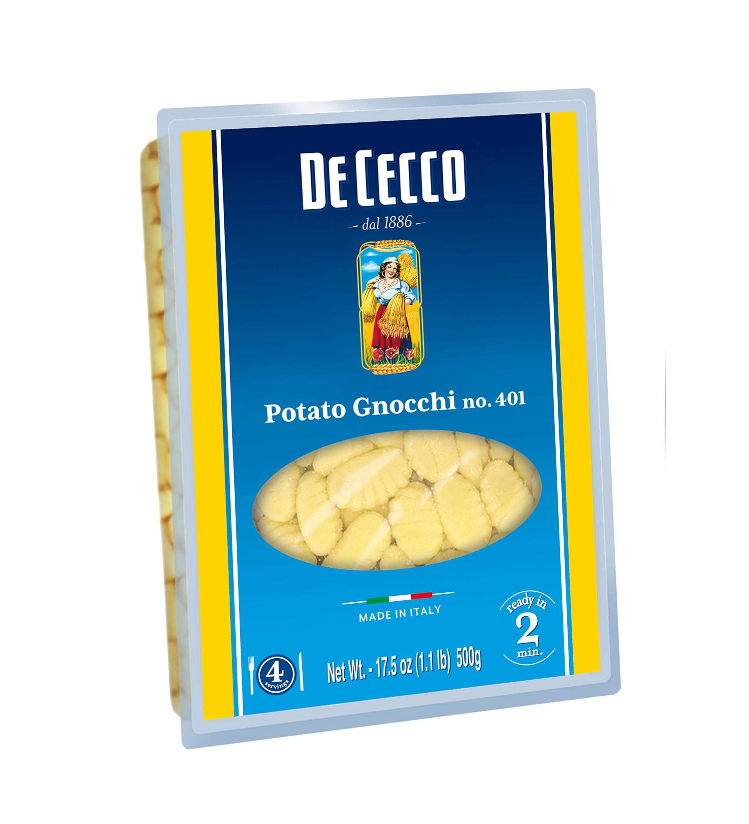 De Cecco Potato Gnocchi No.401 - 17.5 oz (Pack of 4) - Buy Online on GoSupps.com