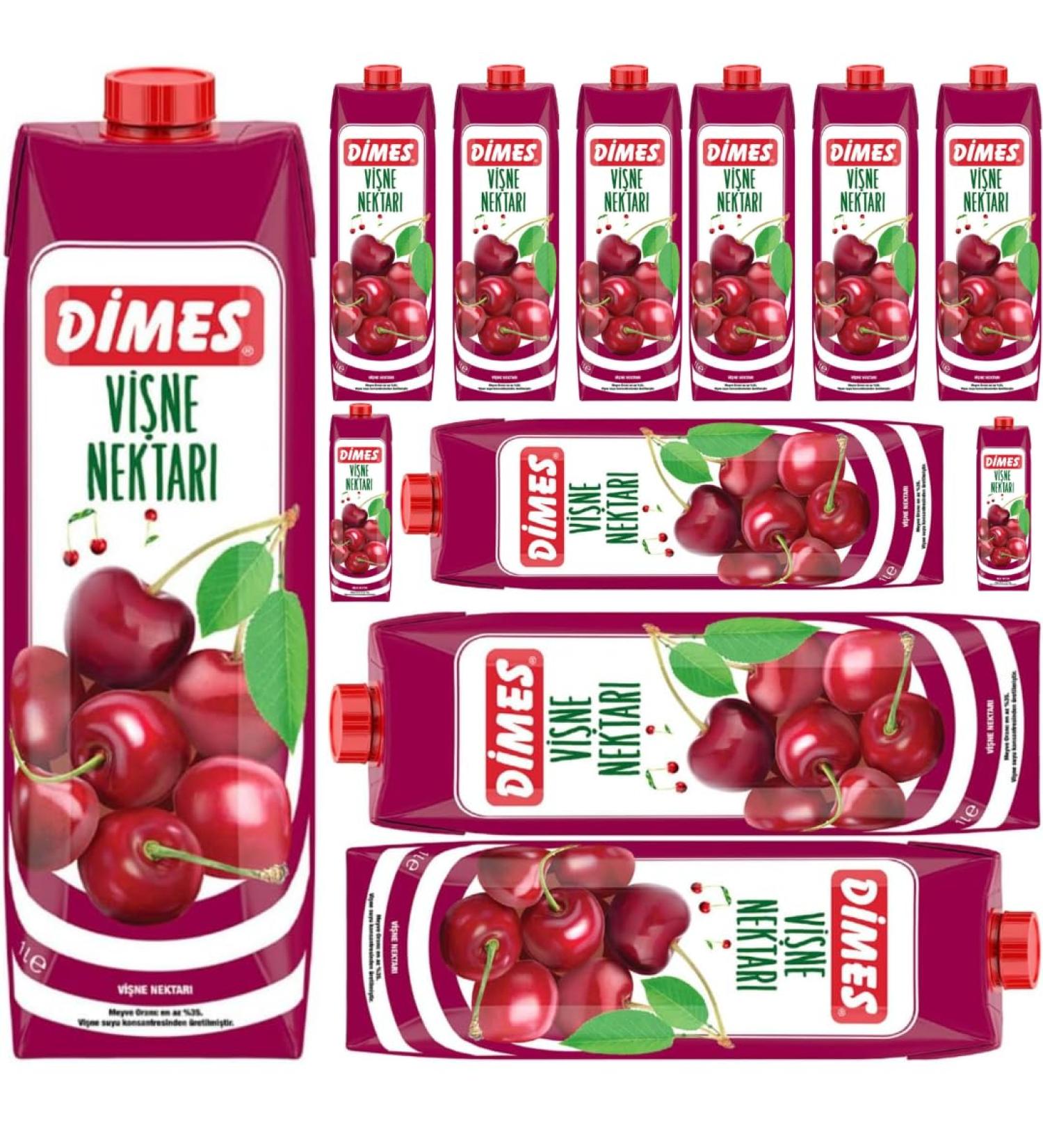 Dimes Classic Cherry Juice 12 Pack with Pufai Grocery 1000ml - Buy Online on GoSupps.com