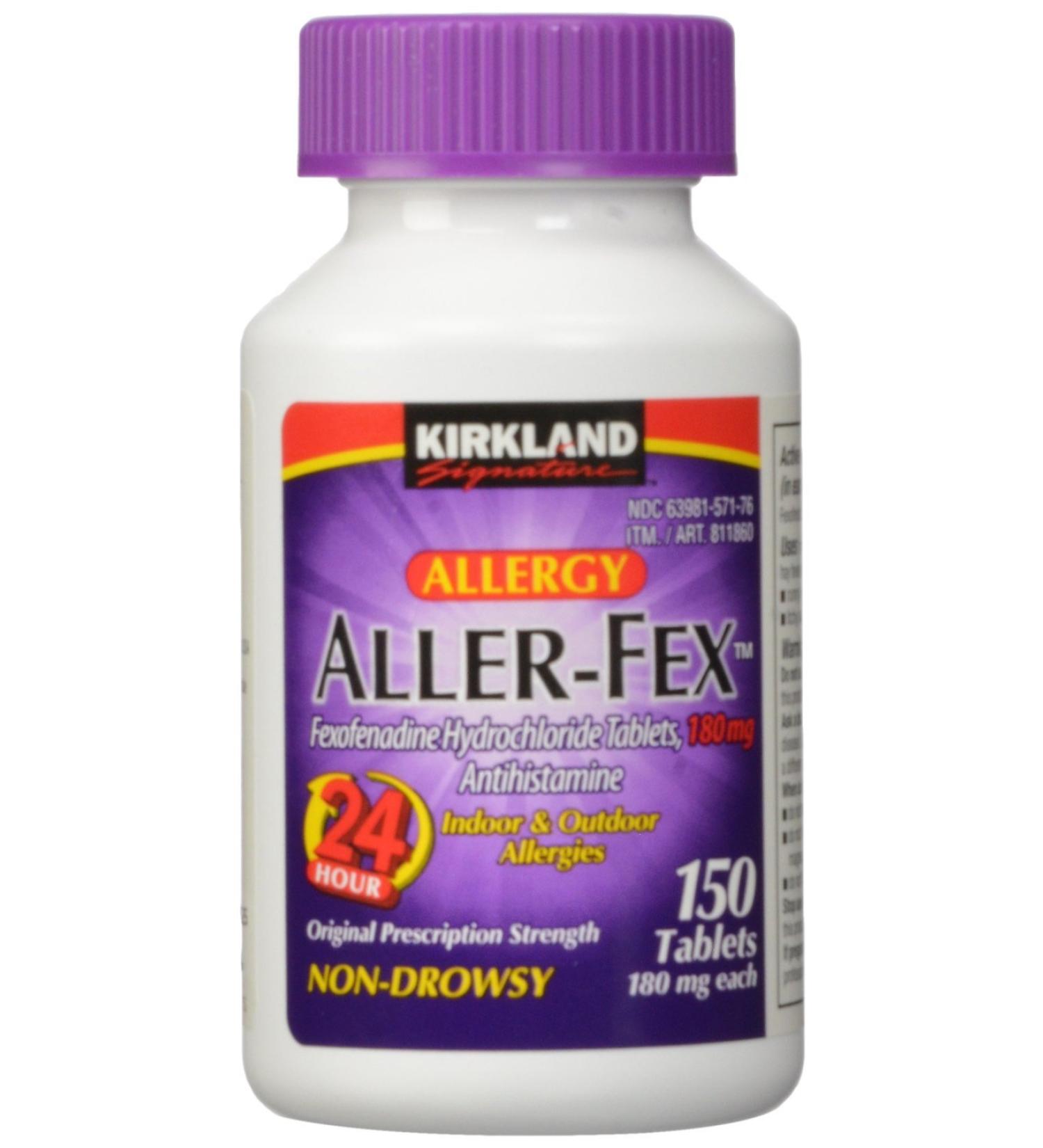 Kirkland Signature Aller-Fex 180 mg 150 Tablets - 5 Pack - Buy Online on GoSupps.com