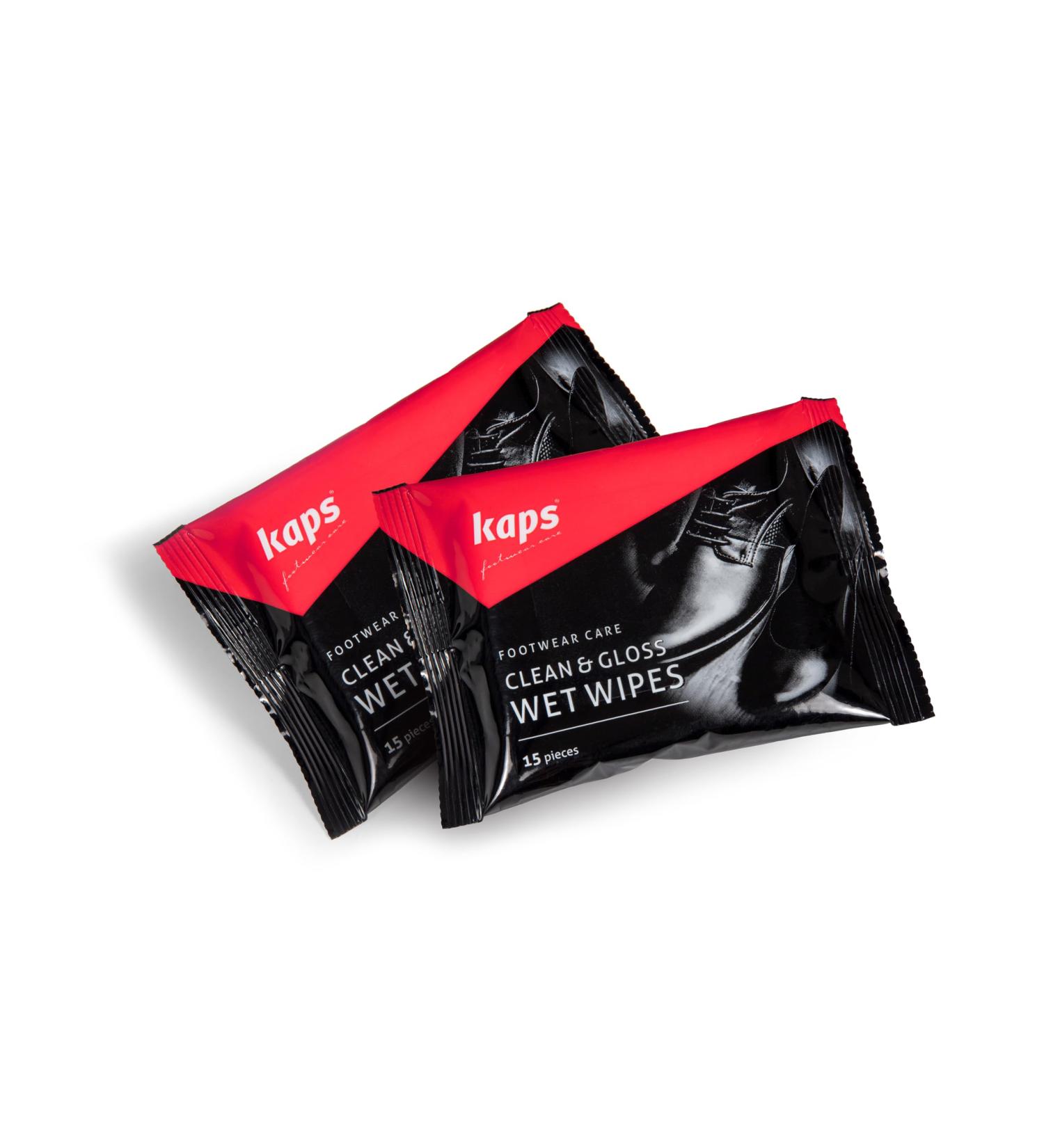 Kaps 2Pack of 15 Clean and Polish Disposable Wet Wipes Nubuck and Suede Leather Cleaning Wipes for Shoes Handbags Gloves Satchels Car Seat Furniture and More White Trainer Cleaner Shoe Wipes - Buy Online on GoSupps.com