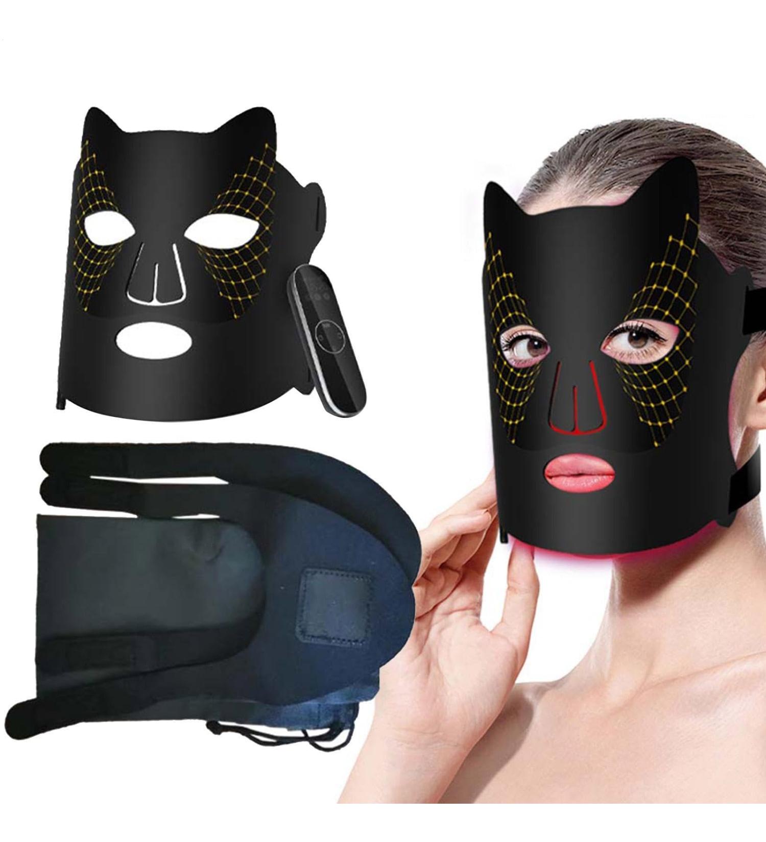  G n rique Red Light Face Covering Beauty LED Light Care LED Skin Care with 3 Speed Sync Light Skin Care 4 Colors 192 Lamp Beads Face Cover for Beauty - Buy Online on GoSupps.com