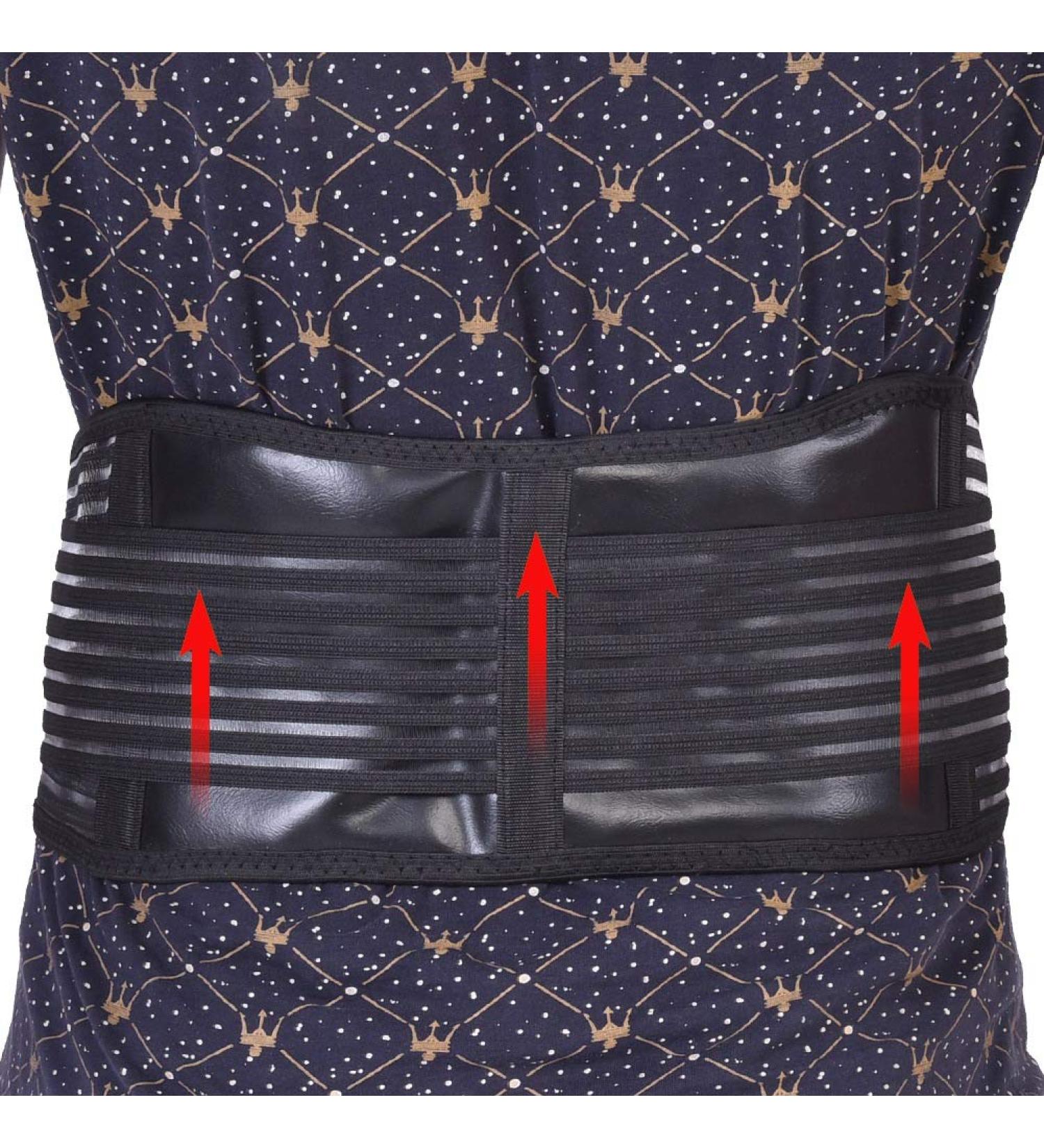 Diioße Self-Heating Back Support Belt - XL Black Magnetic Sports Waist Belt for Pain Relief & Breathable Comfort - Buy Online on GoSupps.com