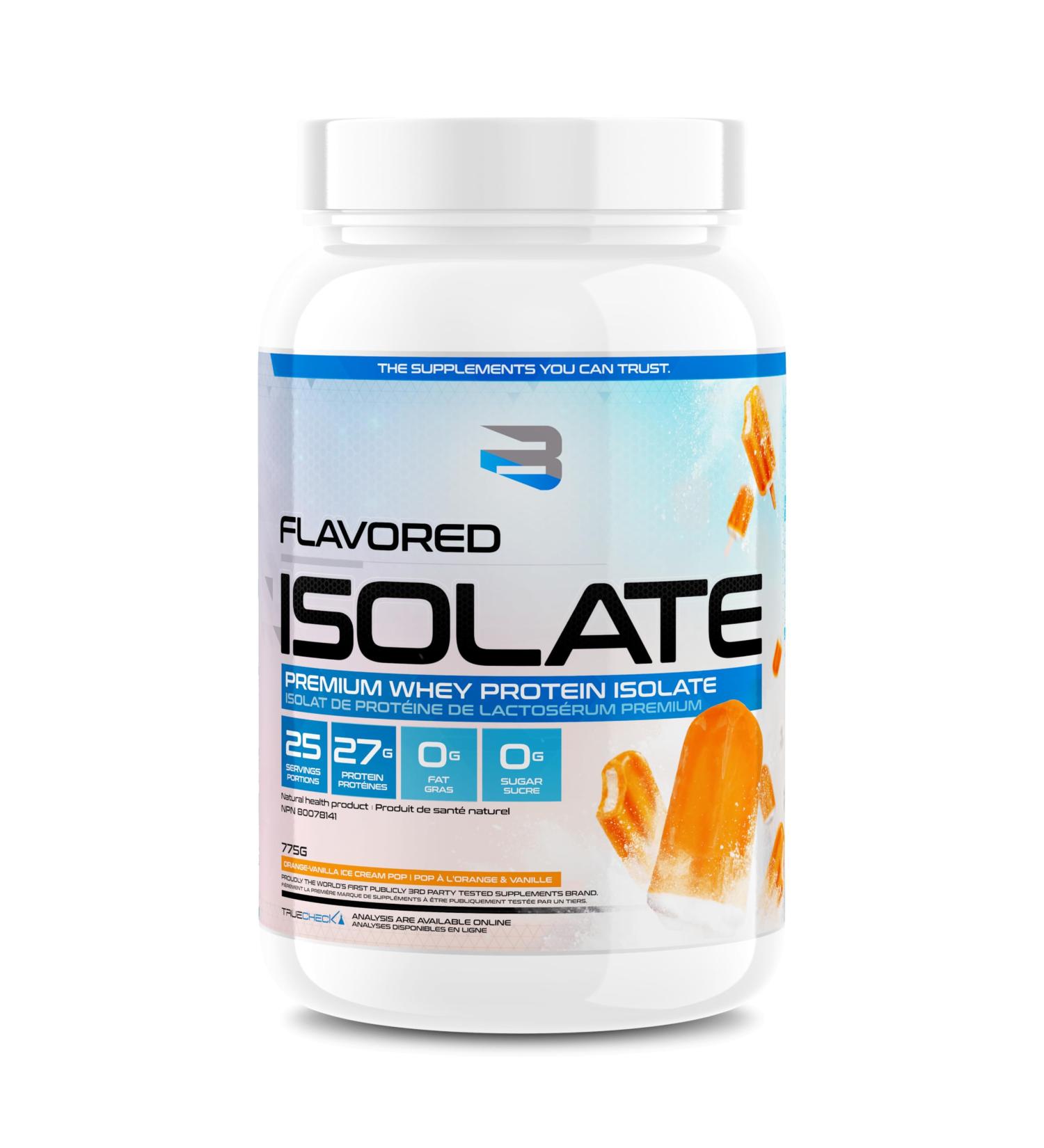Believe Supplements Protein Powder - Puclicly 3rd Party Tested Whey Protein Powder for Muscle Growth Strength & Recovery Easily Mixable for Shakes Smoothies and Baked Goods Rich & Creamy Taste (25 scoop Orange Vanilla Ice Cream Pop) Orange Vanilla Ice Cre - Buy Online on GoSupps.com