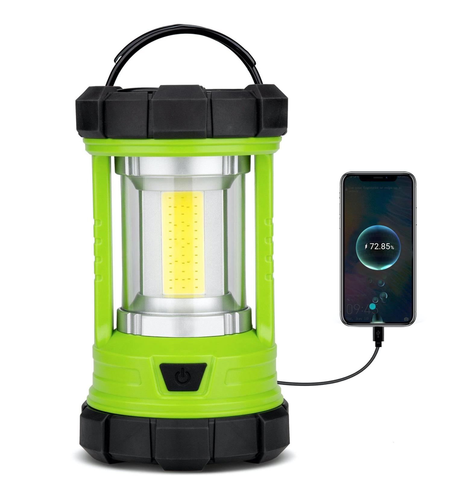 Rechargeable Camping Lantern, 3000LM 5 Light Modes Camping Light 4400 Capacity Phone Charger LED Impact-Resistant Flashlight Lantern Portable Waterproof Hurricane Lanterns for Emergency(Pale Green) 1-Pale Green - Buy Online on GoSupps.com
