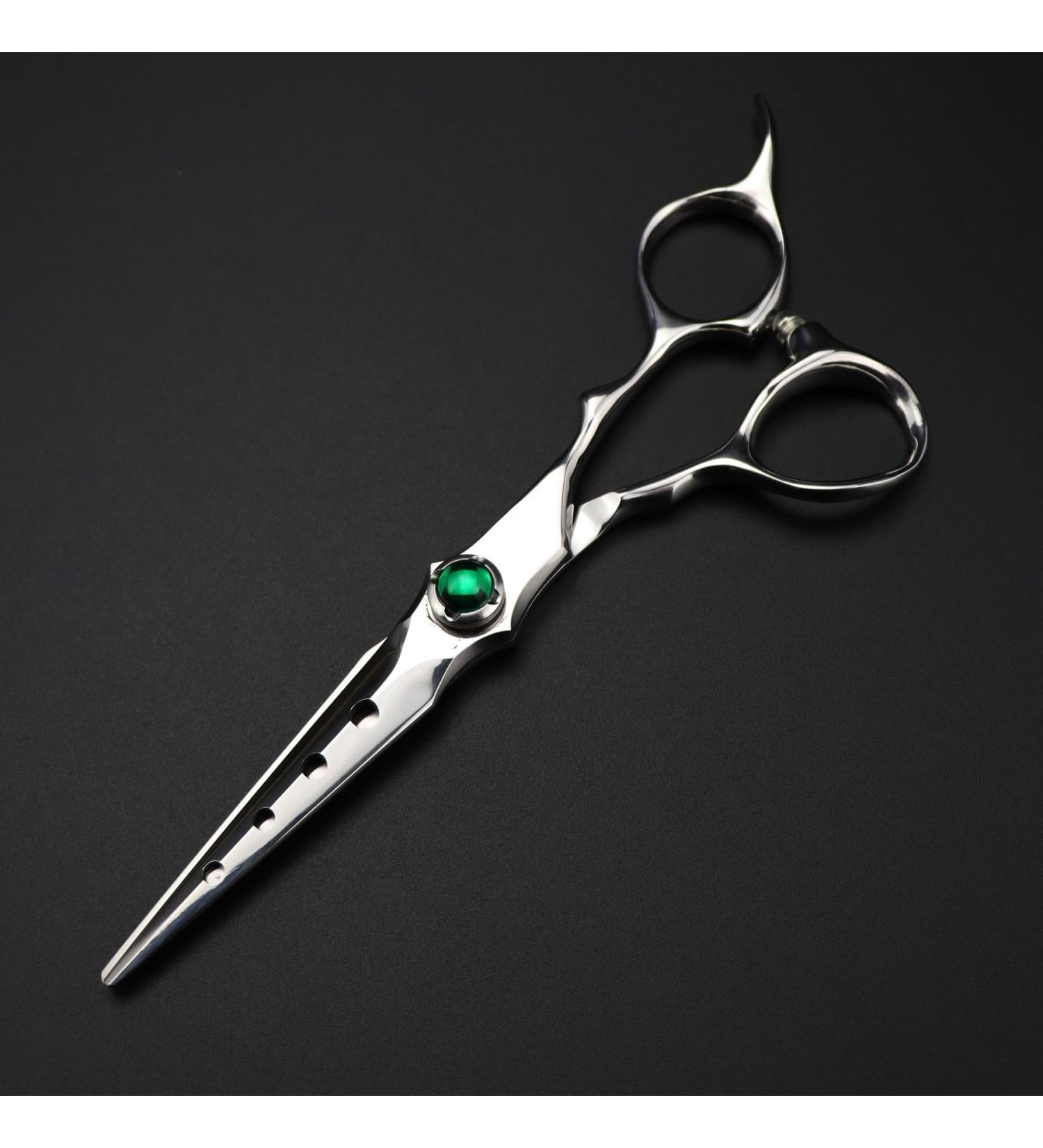 Hair Cutting Scissors Shears 6 inches Japan 440c Steel Sharp Professional Hair Salon Scissors Cut Barber Tool Haircut Thinning Shear Hairdressing Scissors (Color : Cutting only)