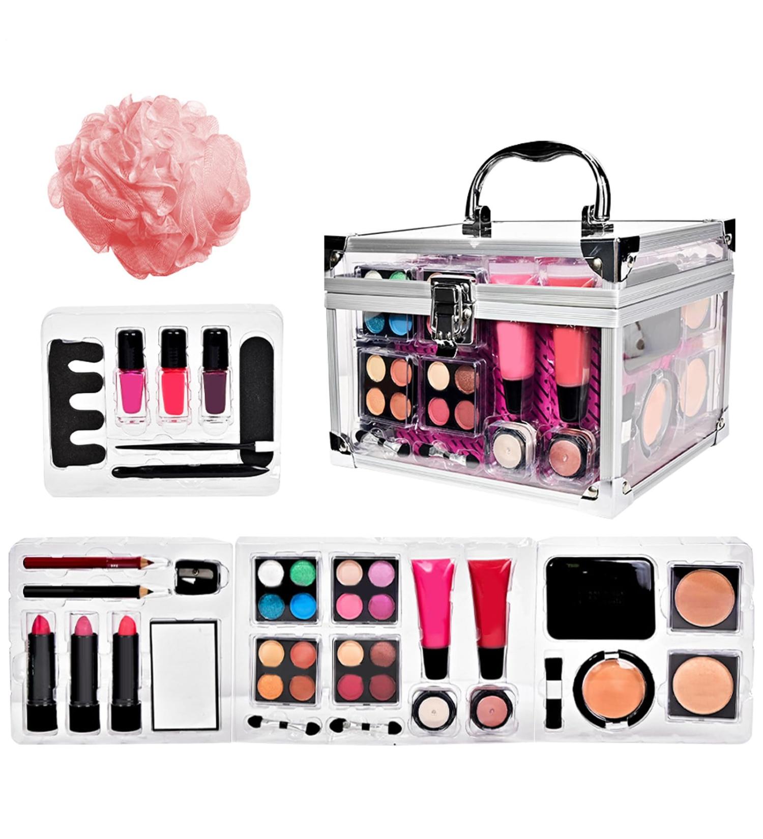 Ensemble de maquillage professionnel | Palette avec poudre contour et fard paupi res tui cosm tique usage quotidien - Buy Online on GoSupps.com