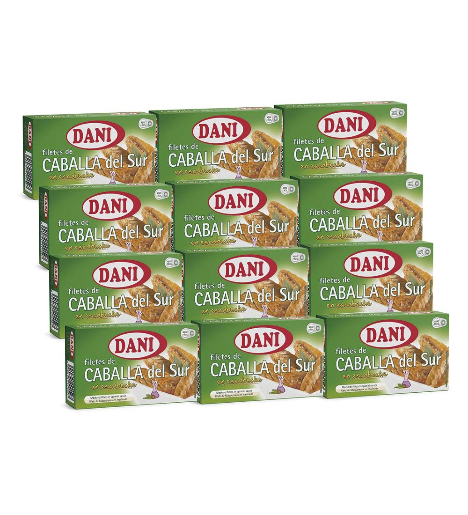 Dani - Mackerel Fillets in Spanish Sauce 12 x 125 gr - Buy Online on GoSupps.com