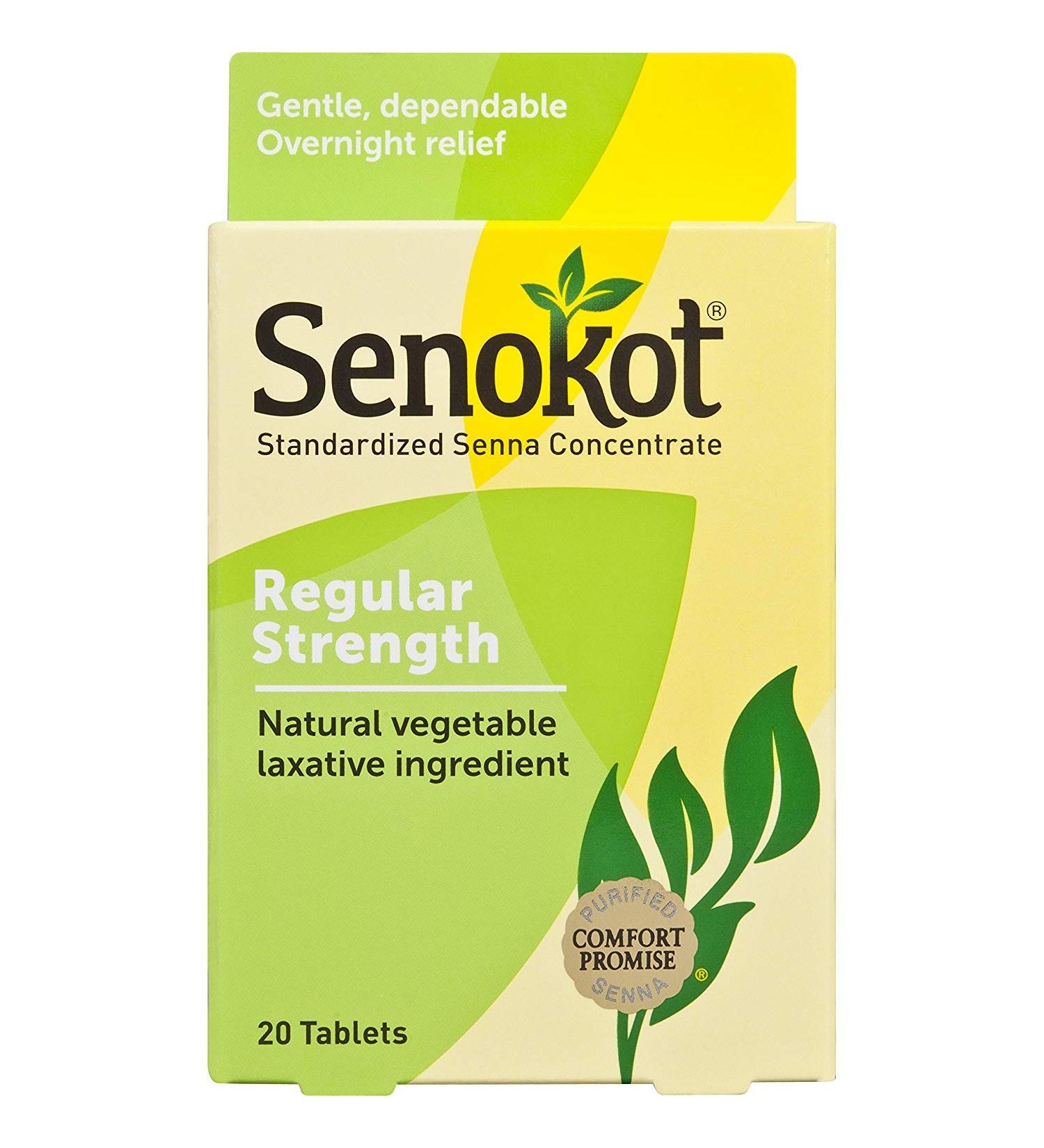 Senokot Natural Vegetable Laxative Tablets - 20 Count - Buy Online on GoSupps.com