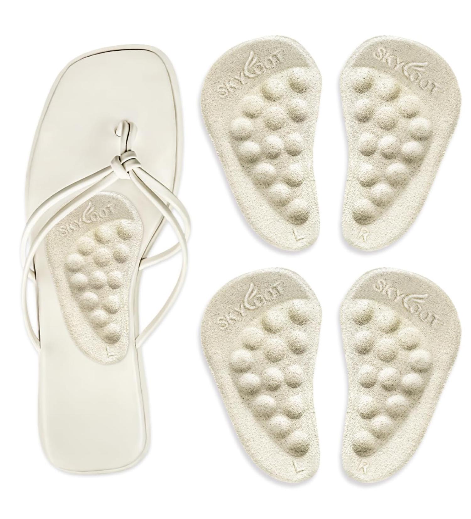 Skyfoot Arch Support Shoe Inserts for Flat Feet & High Arches | Gel Pads for Plantar Fasciitis & Pain Relief - Shop Now - Buy Online on GoSupps.com