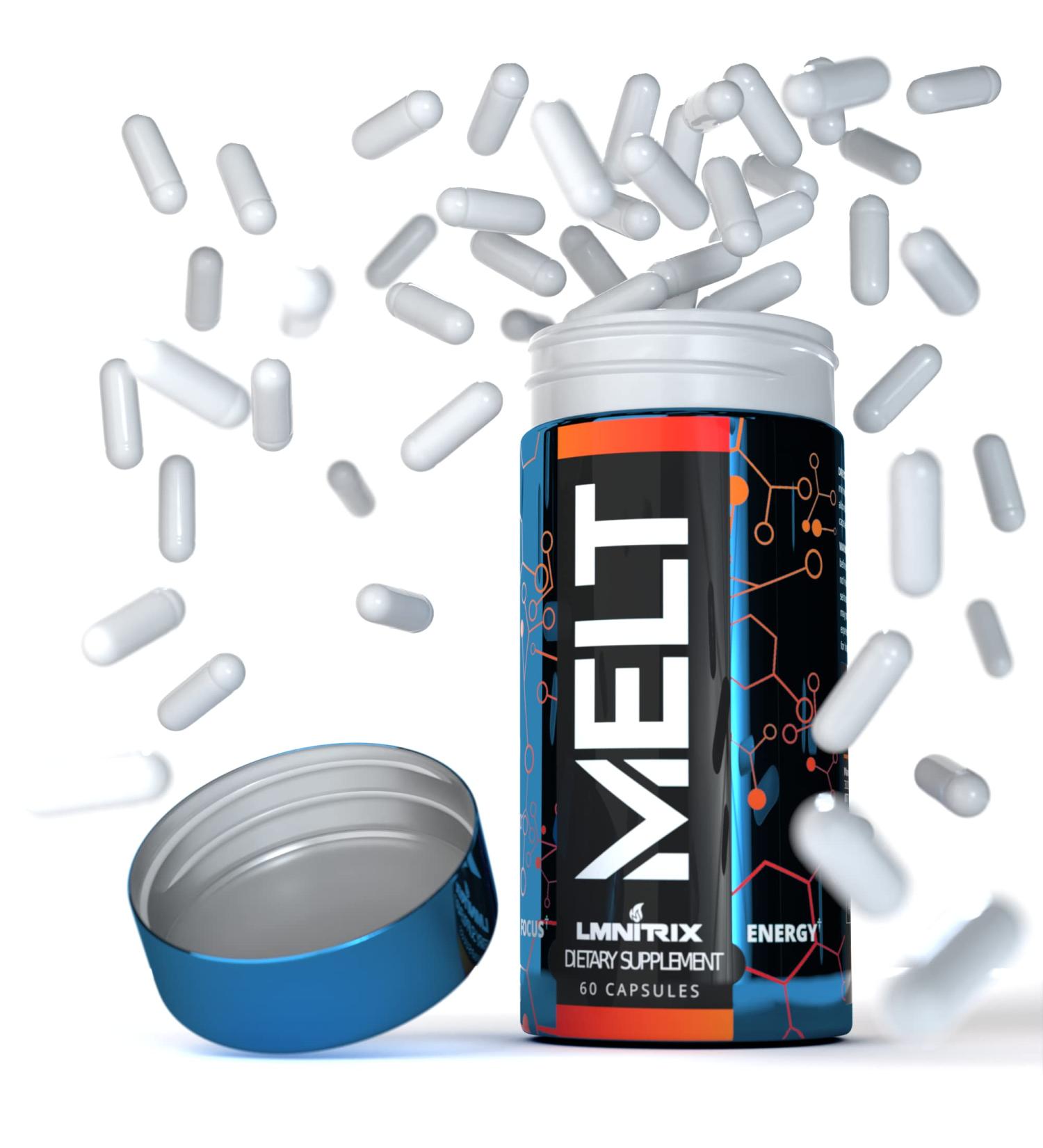 MELT EXT - Extreme Thermogenic Fat Burner - Powerful Weight Loss Aid, Stronger Than Most Diet Pills - True Plateau Destroyer - Lose Weight Fast for Men and Women - Real Results - 60ct - Buy Online on GoSupps.com