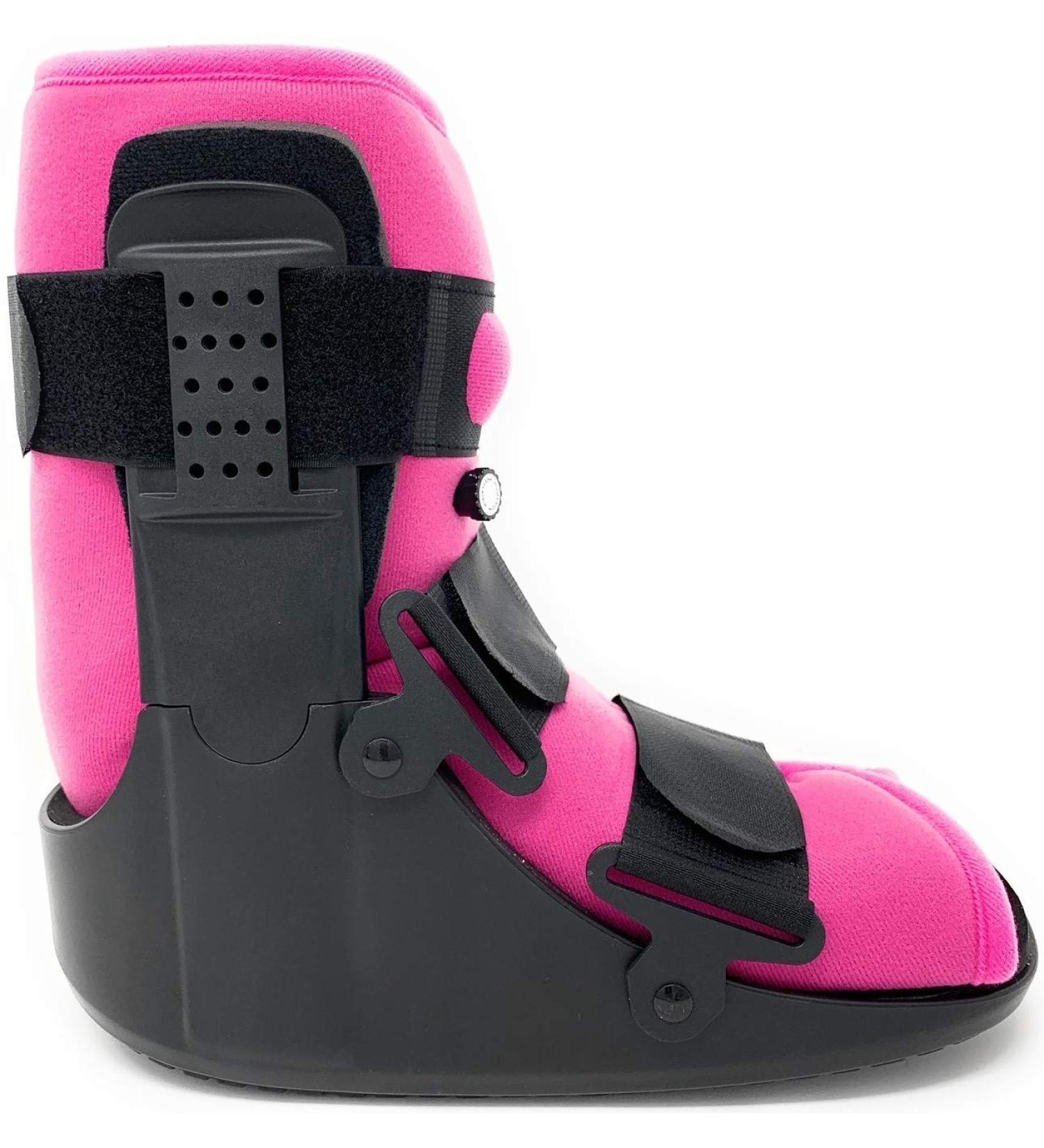 Medium Low Top Air Pump CAM Medical Walker Boot for Ankle Injuries - Size 8 1/2 - 11 1/2 (Women) | 7 1/2 - 11 (Men) | Pink Liner - Medium Size - Buy Online on GoSupps.com