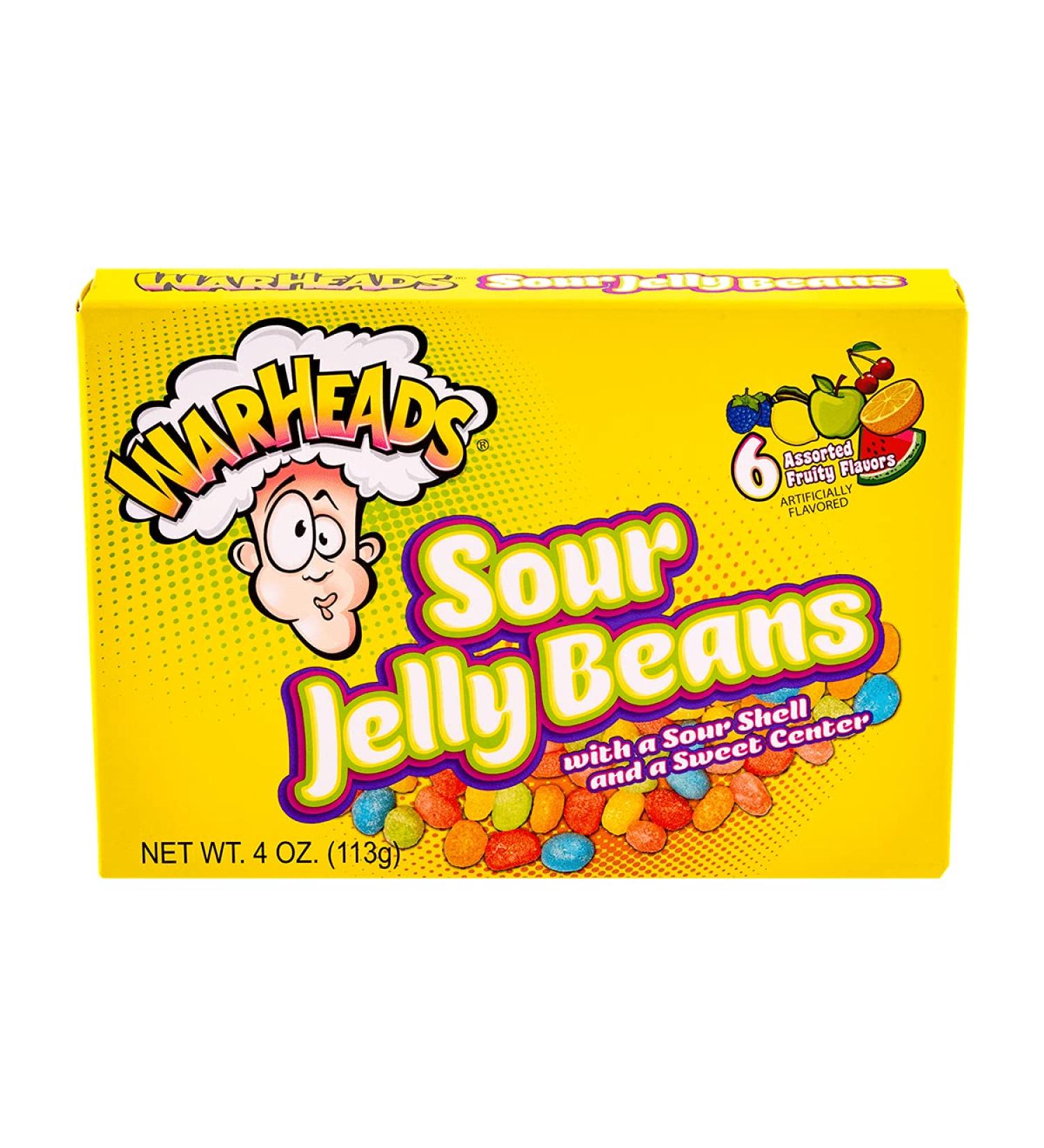 Warheads Warheads Assorted Flavors Sour Jelly Beans 113g