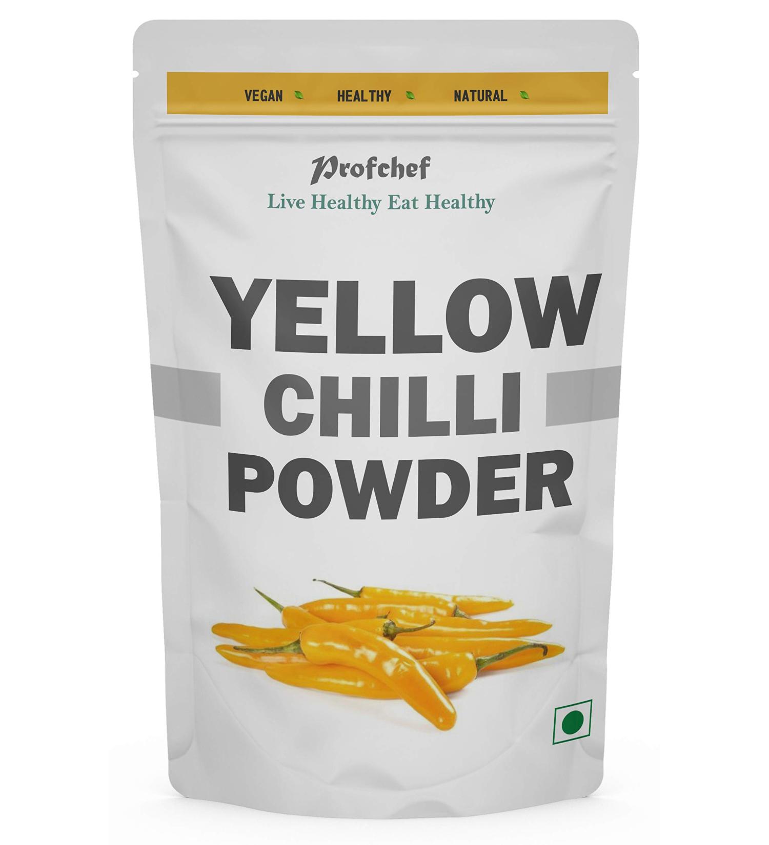 Yellow Chilli Powder - Peeli Mirch Powder 200 gm (Pack of 3)