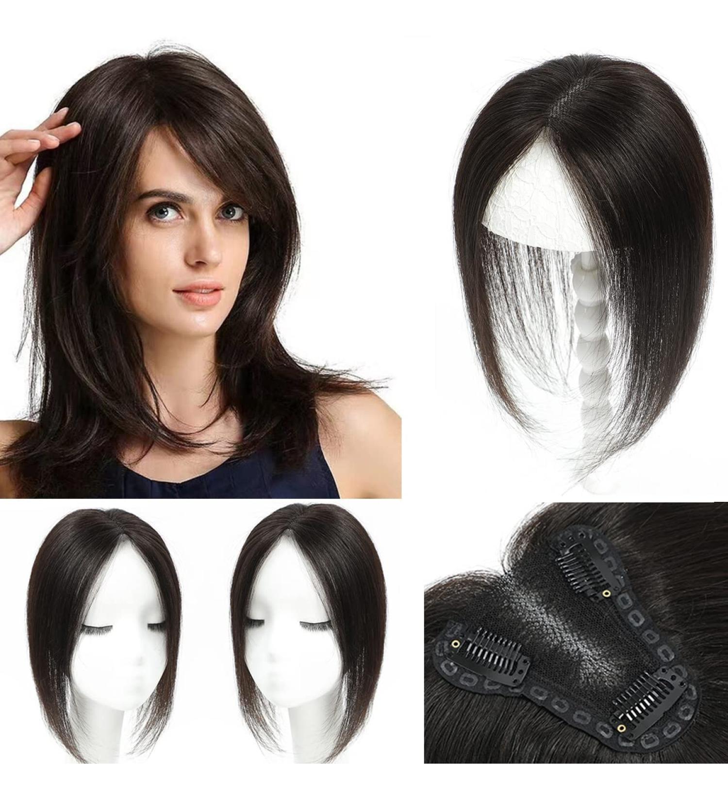 Aimeolyn Real Human Hair Topper for Women - 12 Inch Remy Hair Extensions - Buy Online on GoSupps.com