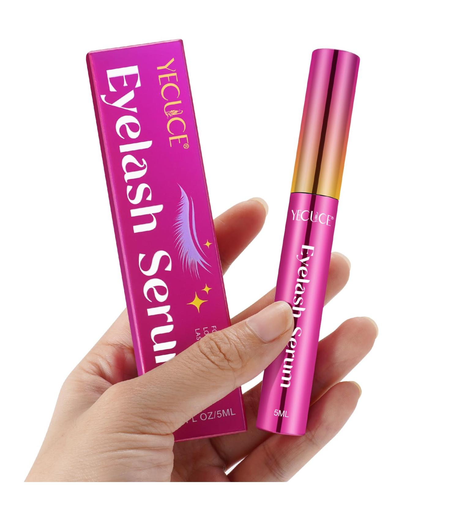 Uocasi Eyelash Growth Serum 5ML Rapid Trengthen Lash & Eyebrow Growth Serum for Healthier Longer Thicker Lashes for Women Girls Lasts 4 Weeks - Buy Online on GoSupps.com