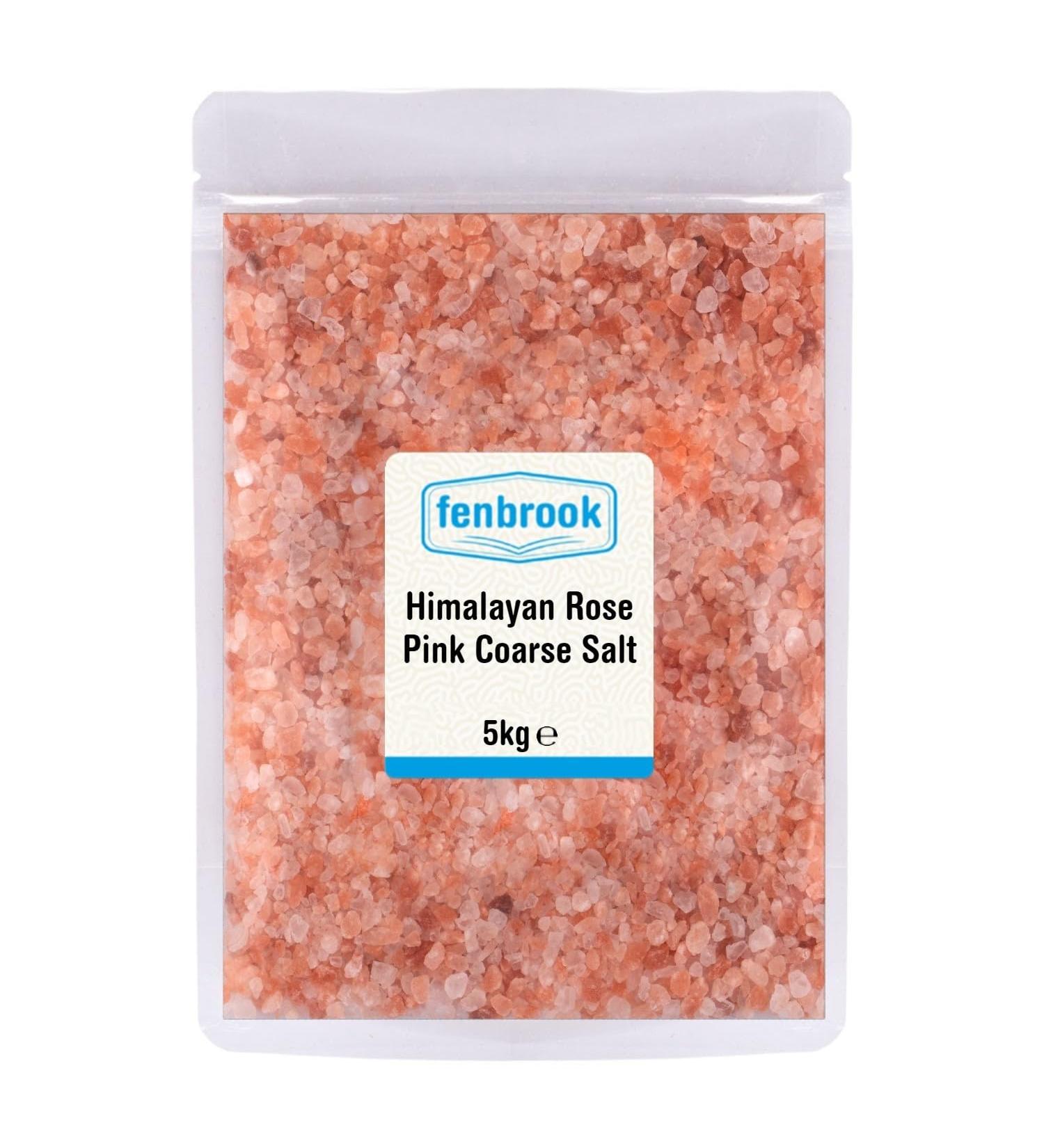 Himalayan Rose Pink Crystal Salt Coarse 5kg by Fenbrook