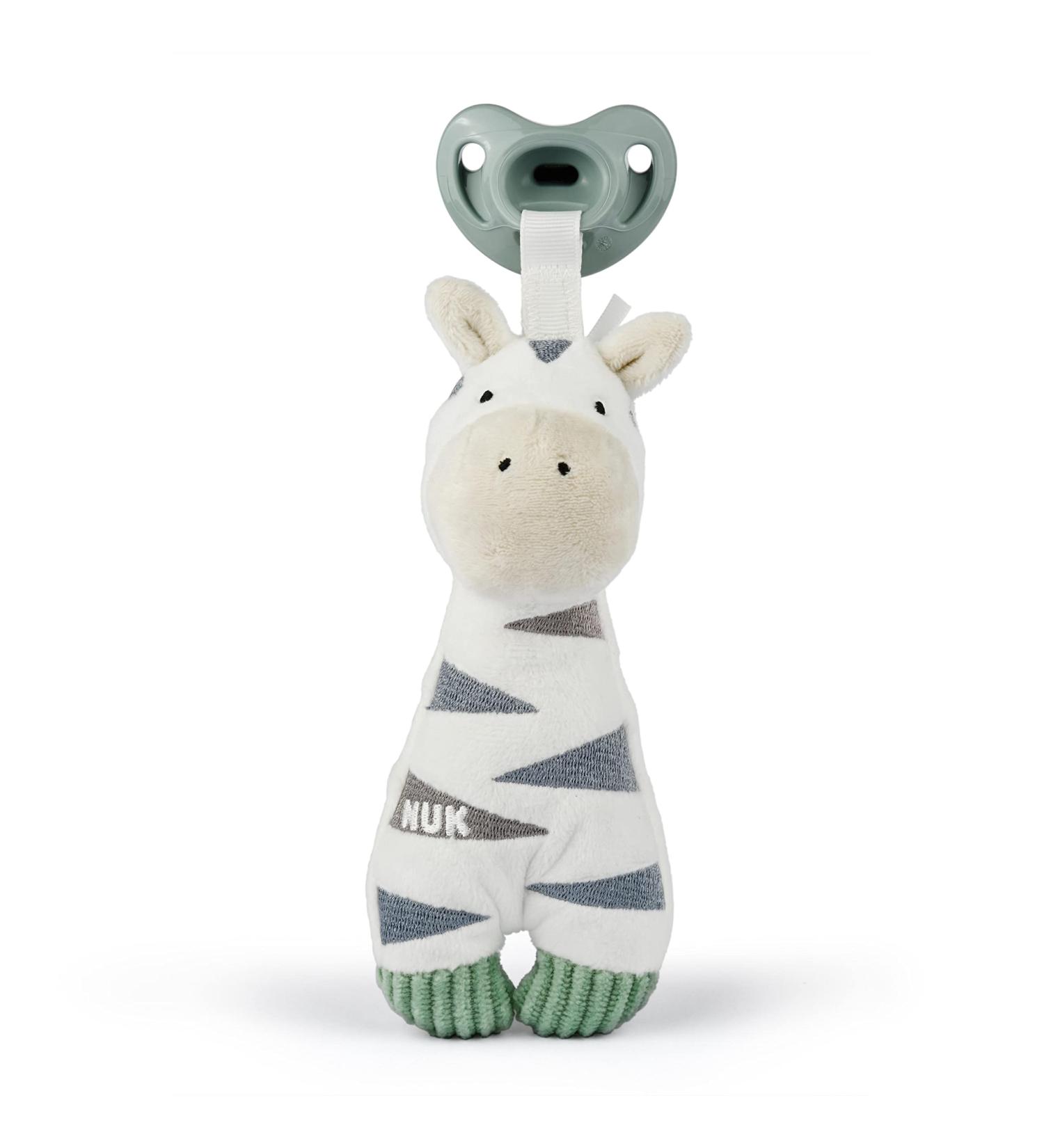 NUK Besties Pacifier Holder - Zebra Print Design | 1 Pack - Buy Online on GoSupps.com