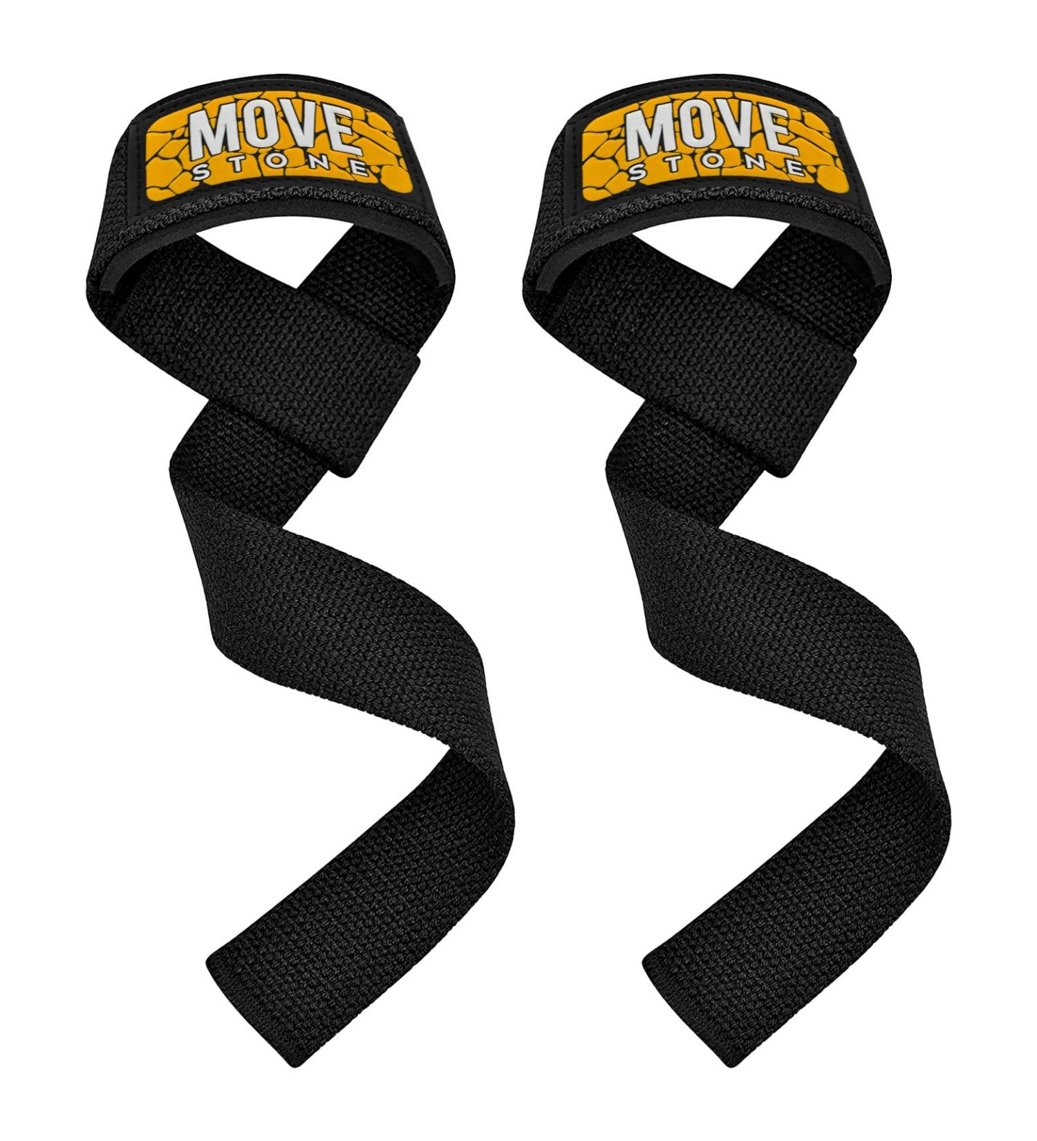 Movestone Cotton Padded Lifting Wrist Straps for Weightlifting and Deadlifting - Buy Online on GoSupps.com