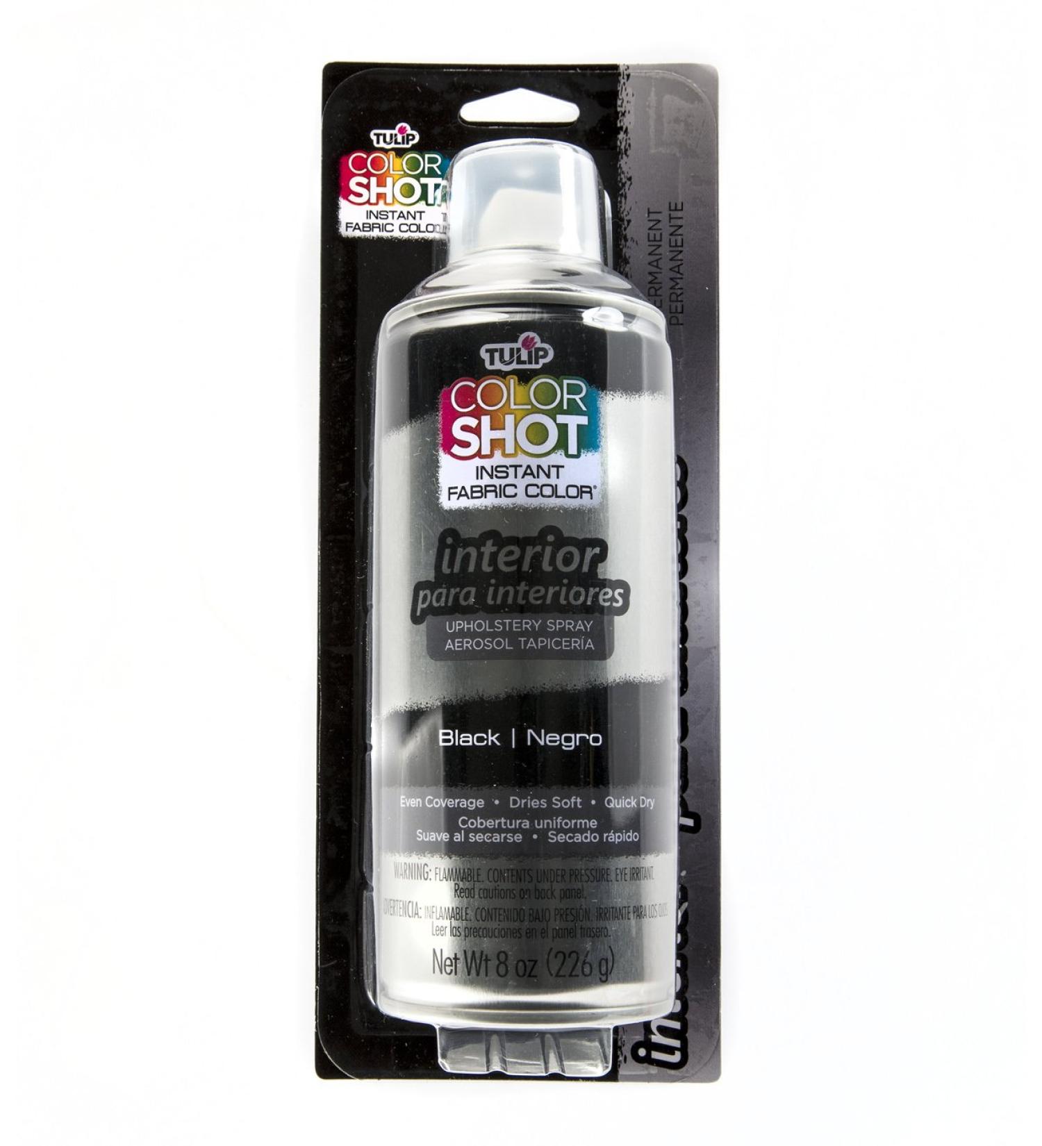 Black Tulip ColorShot Fabric Color Spray 8 oz - for Interior Upholstery - Buy Online on GoSupps.com