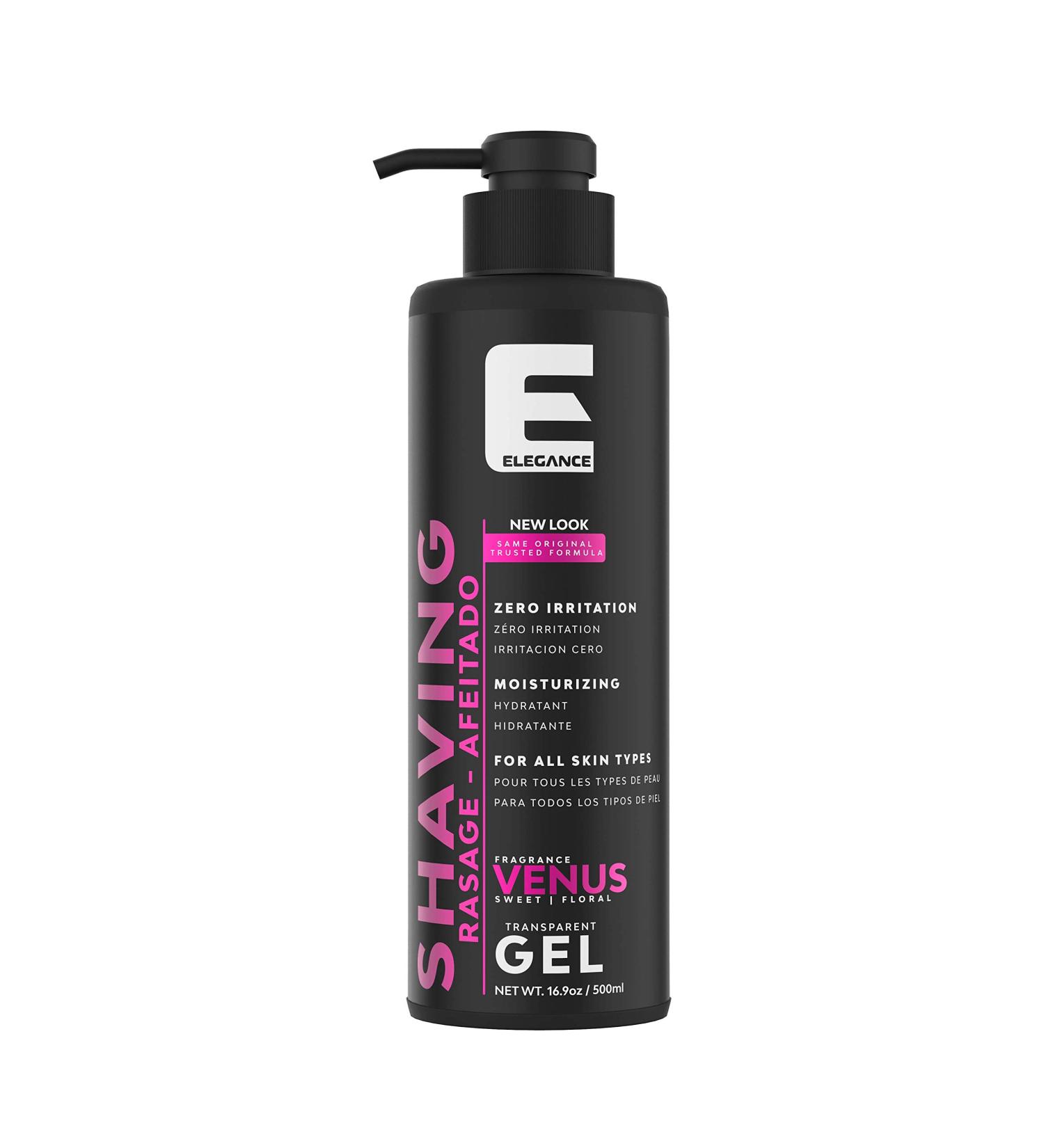 Elegance Clear Shaving Gel - Fast Smooth and Clean for Men Venus - 500ml - Buy Online on GoSupps.com
