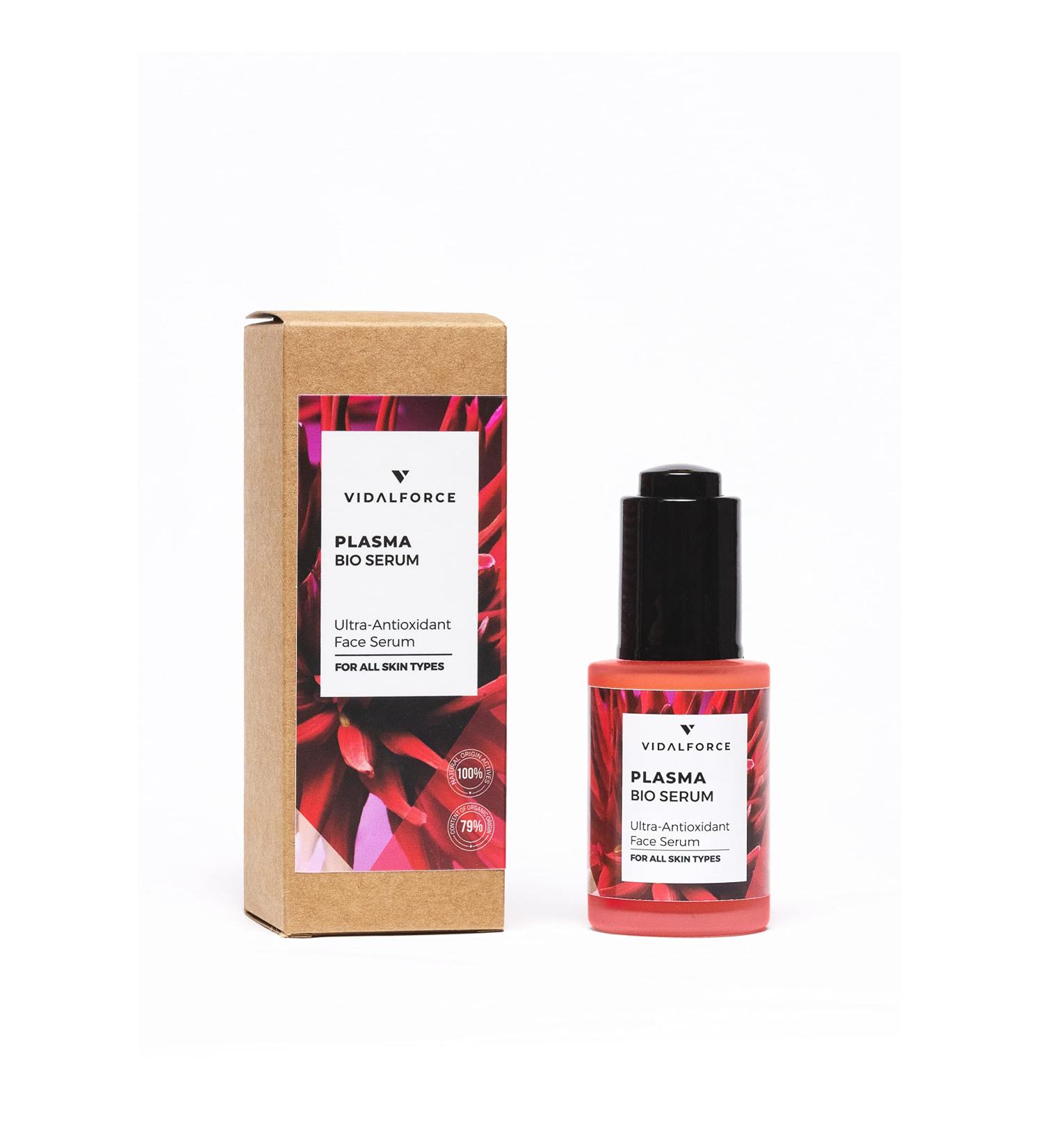 PLASMA. Facial serum containing 4% Natural Retinol (Bakuchiol) 15% Niacinamide and 24 Active ingredients such as plant hyaluronic acid astaxanthin or pure Vitamin C - Buy Online on GoSupps.com