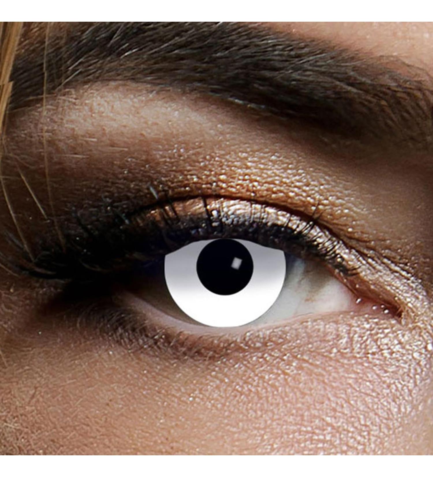 King of Halloween: Colored White Zombie Vampire Contact Lenses - Perfect for Halloween Carnival & Cosplay - No Visual Strength - Buy Online on GoSupps.com