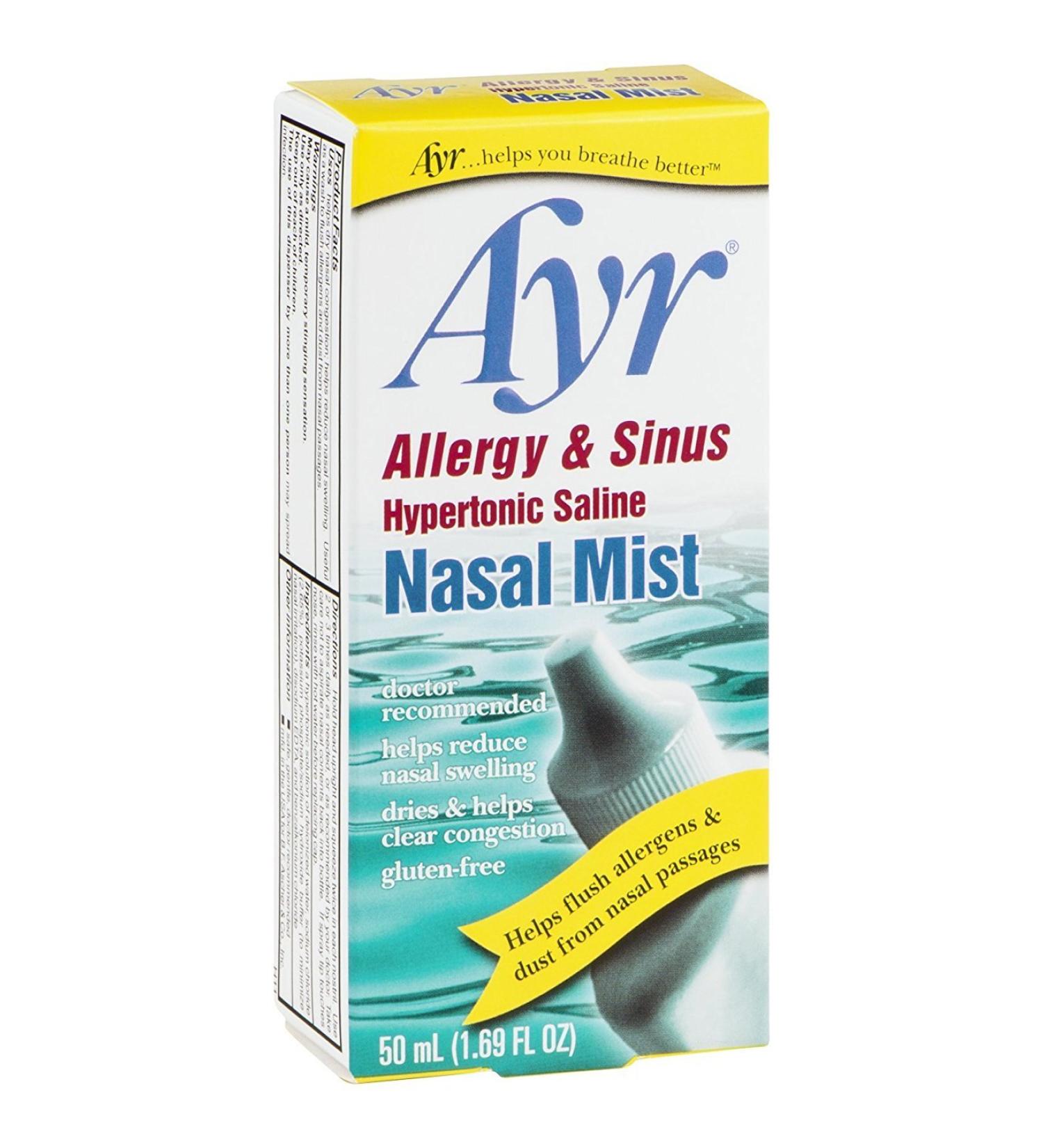 Ayr Nasal Mist Allergy and Sinus 50 mL (Pack of 9)