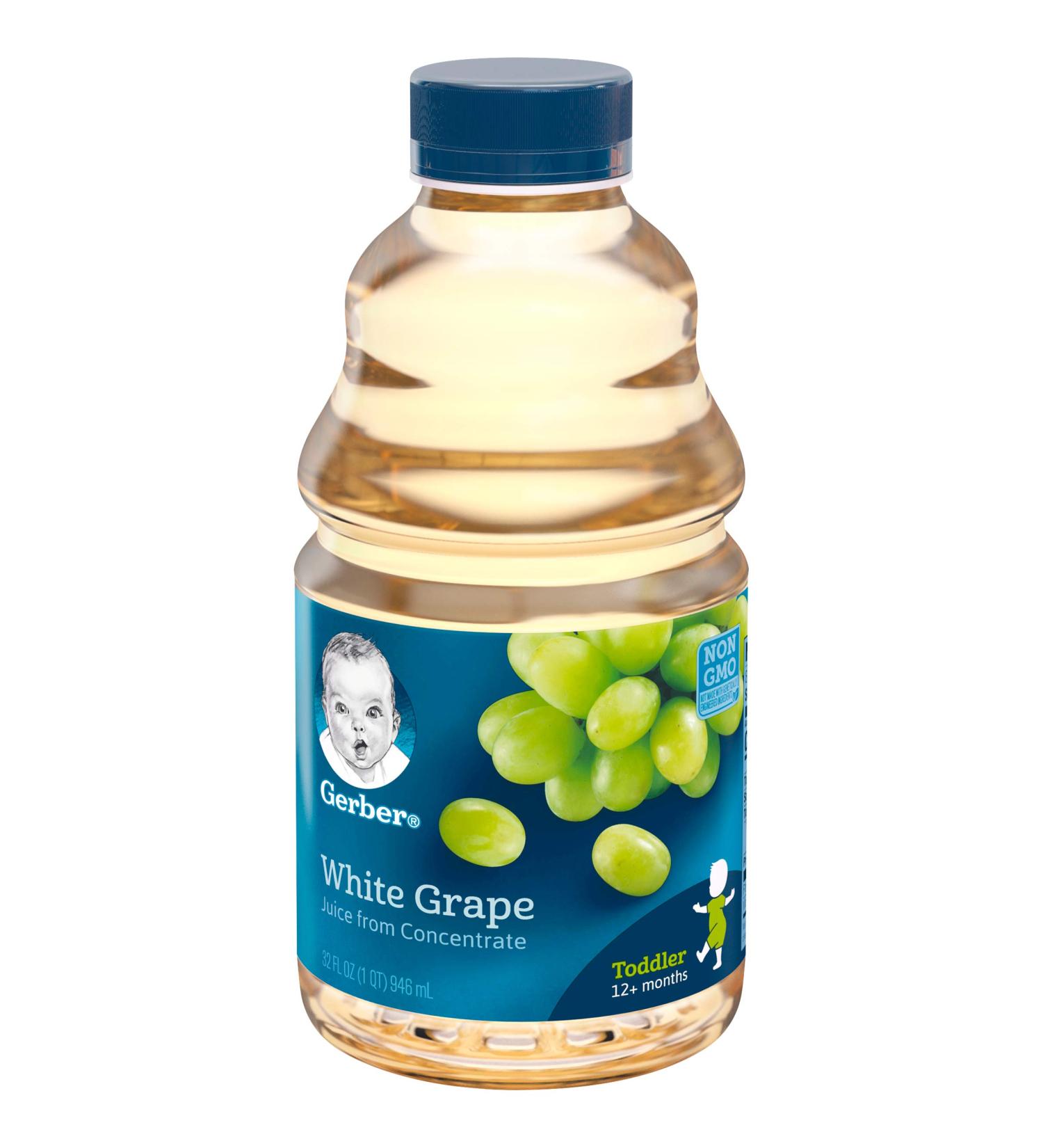 Gerber Nature Select Baby 100% White Grape Juice 32 Fl Oz - Pack of 2 - Buy Online on GoSupps.com
