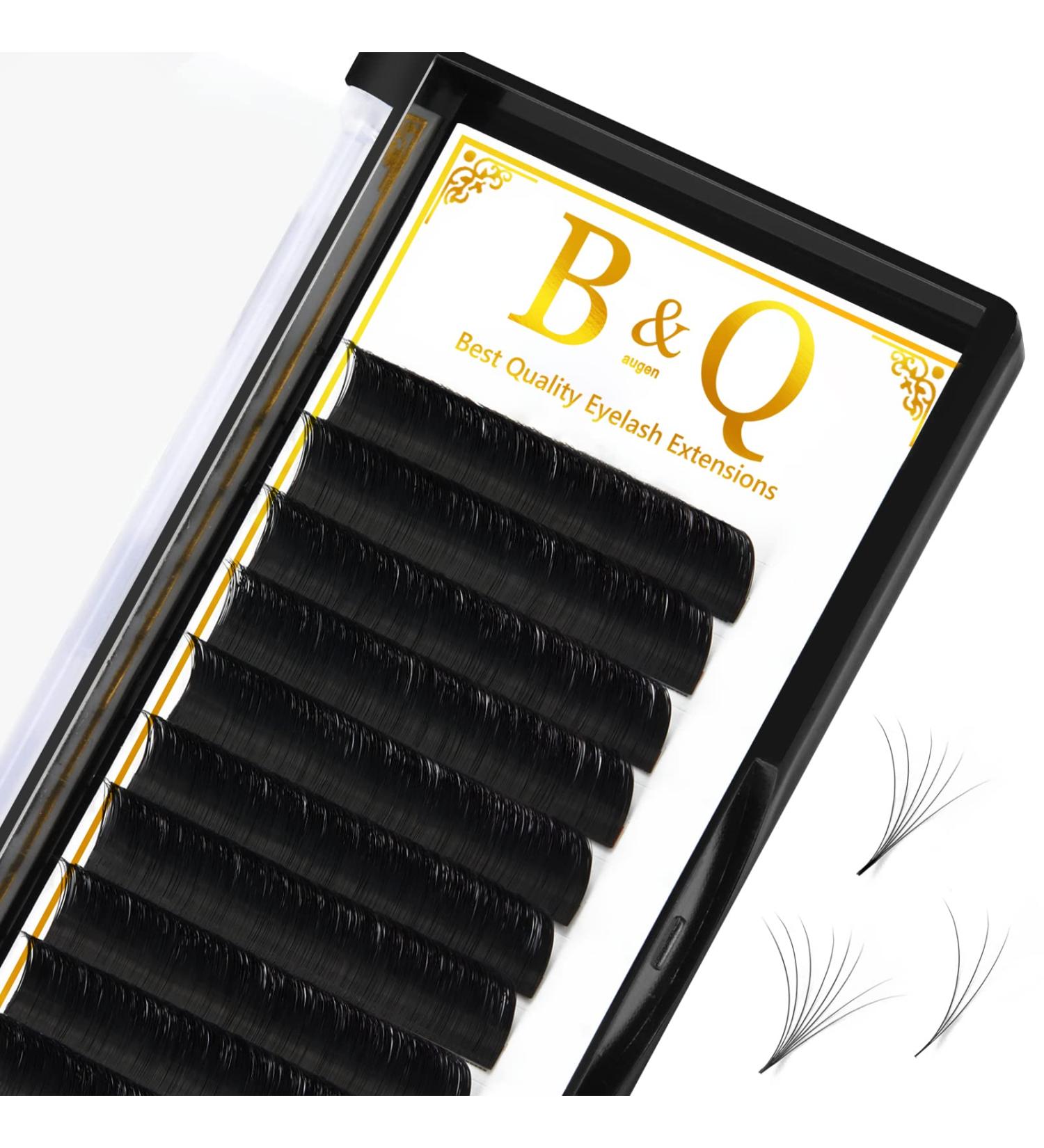Shop Self-Fleed Eyelash Extensions - .03 .07 .10 Easy Fan Volume Lashes - C D Curl Individual 12mm Black - Buy Online on GoSupps.com