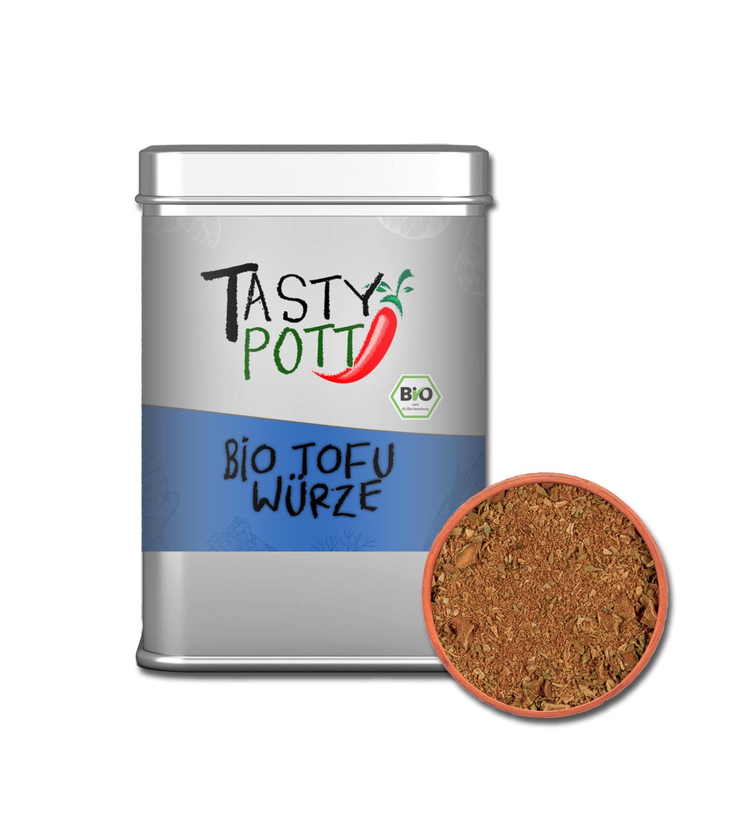 Jeske Sports Supplies Tasty Pott Spice Mixes 2 I spices I spice mix I Herbs I Spices I Tofu I Vegetables I Aromatic Bio Tofu spices 100g - Buy Online on GoSupps.com