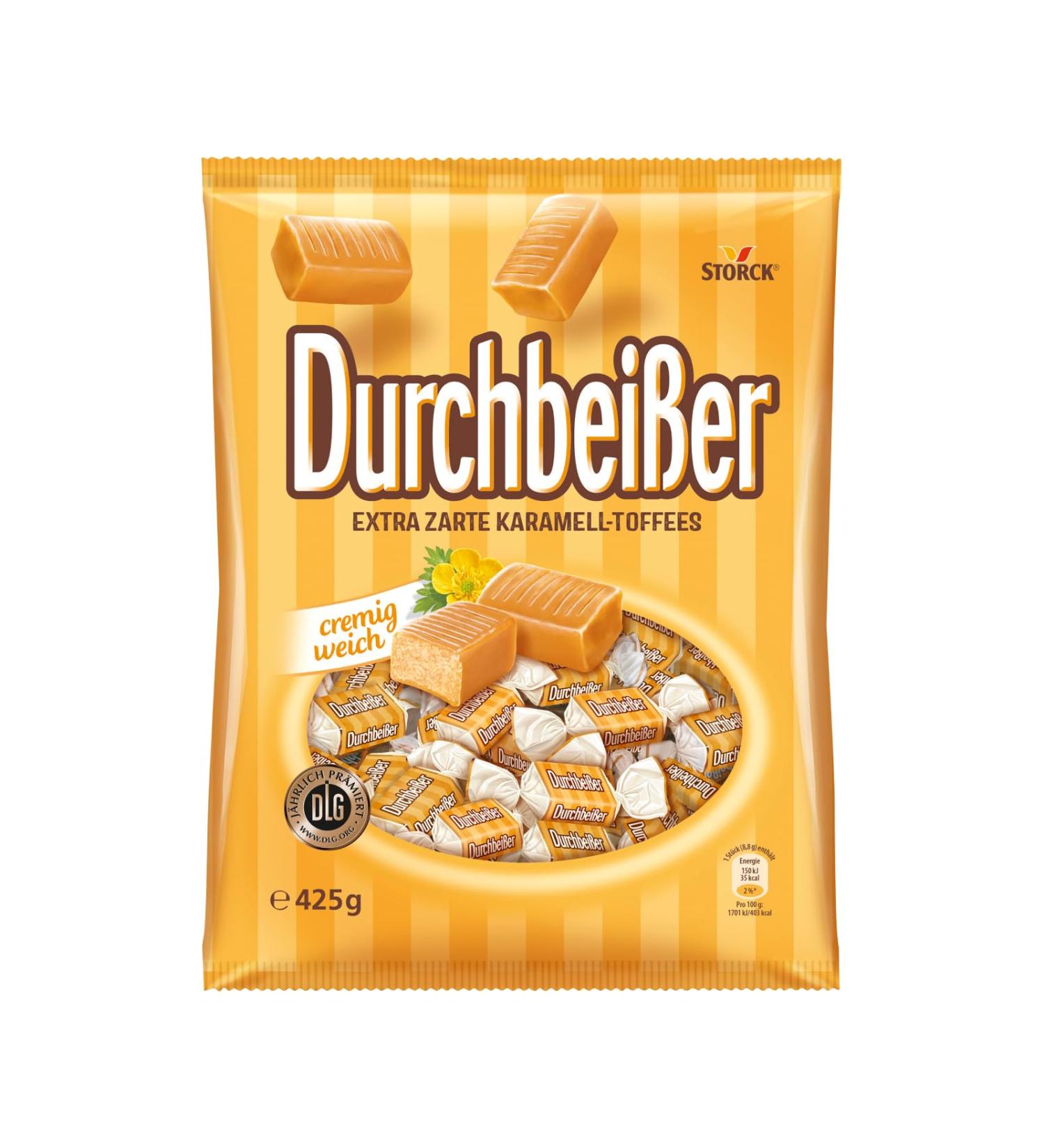 Buy Durchbeisser Caramel Toffees 425g | Extra Tender Caramel Candies International Shipping Available - Buy Online on GoSupps.com