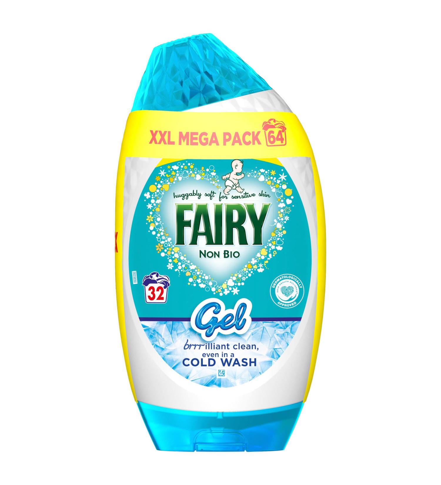 Fairy Non Bio Detergent Gel 64 Washes