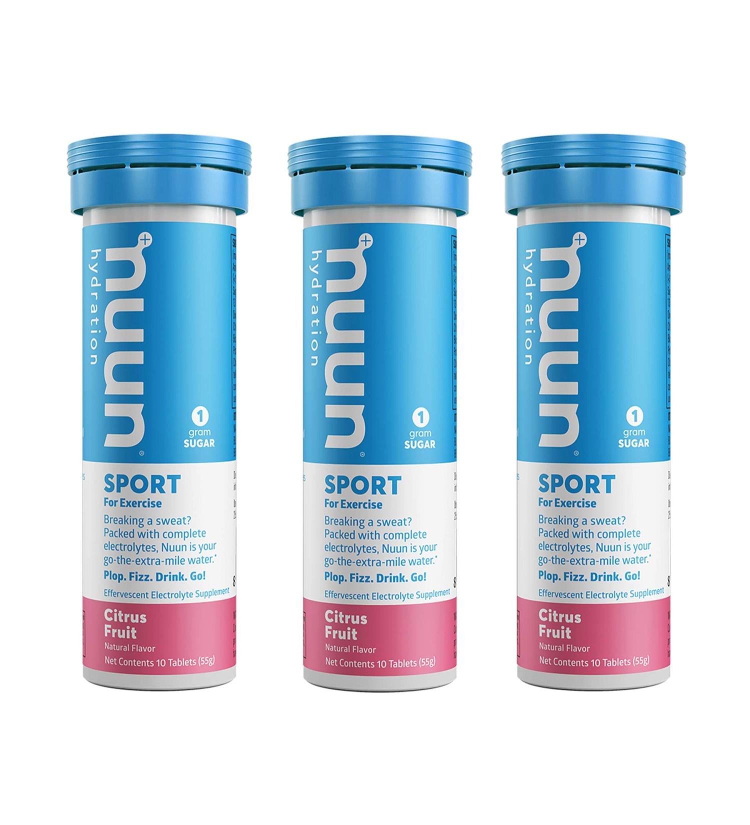 Buy Nuun Active Citrus Fruit Electrolyte Tablets - 3-Pack | Enhanced Hydration International Shipping - Buy Online on GoSupps.com
