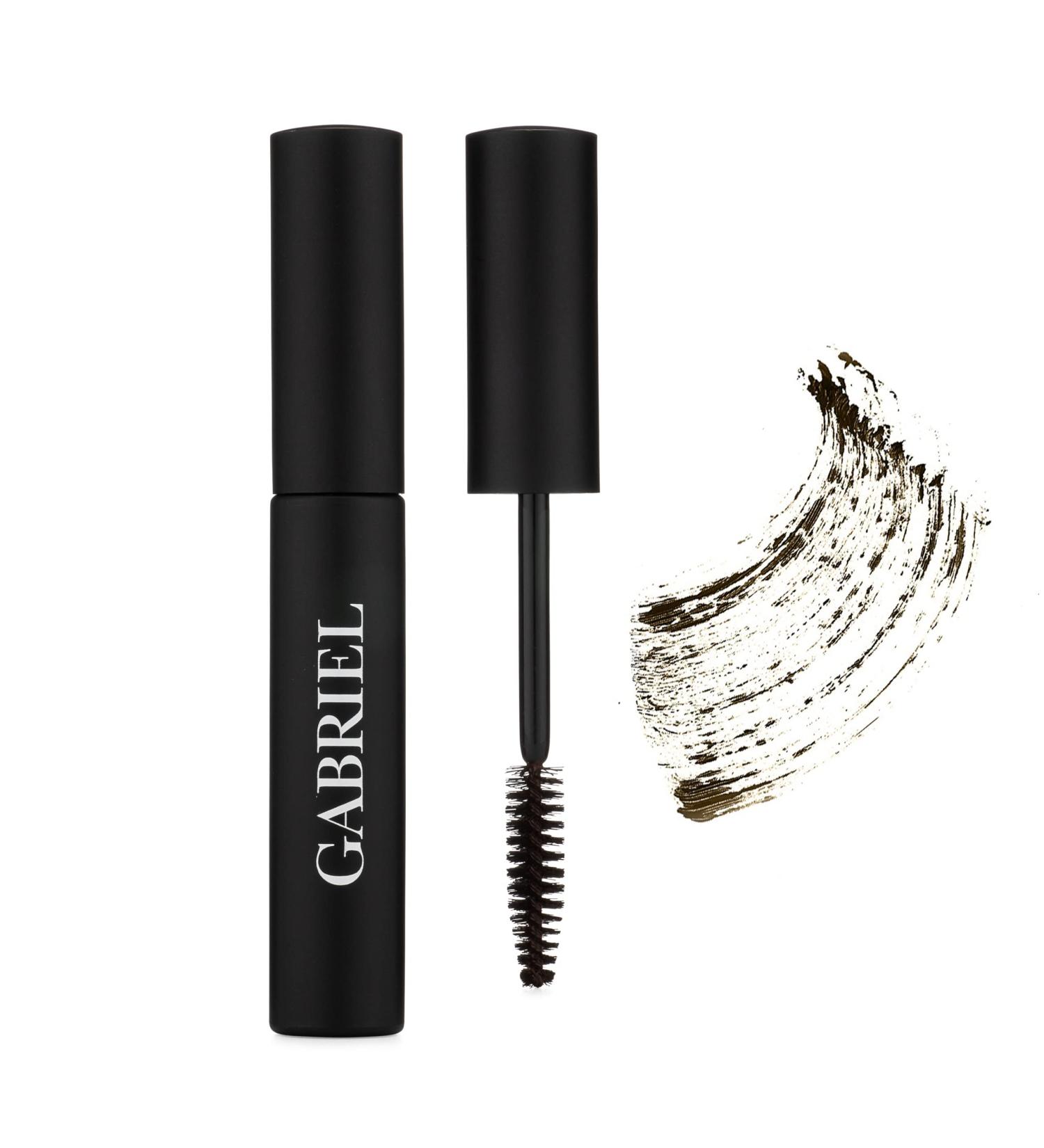 Gabriel Cosmetics Mascara (Black Brown) - Natural, Paraben-Free, Vegan, Gluten-Free | Cruelty-Free, Non-GMO | Volumizing, Water-Resistant Formula - 0.25 Fl Oz - Buy Online on GoSupps.com