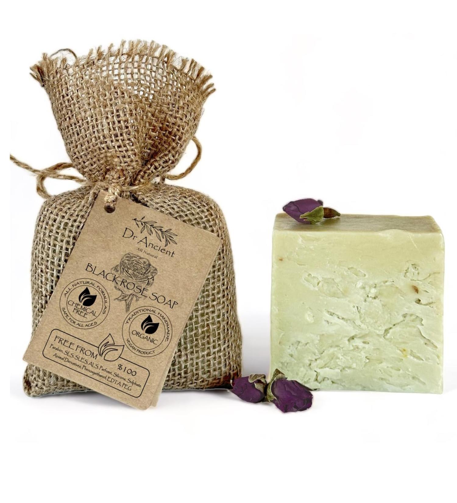 Dr. Cient Black Rose Soap - Vegan Handmade & Chemical-Free Makeup Remover | Pure Natural Skin Cleaner - Buy Online on GoSupps.com