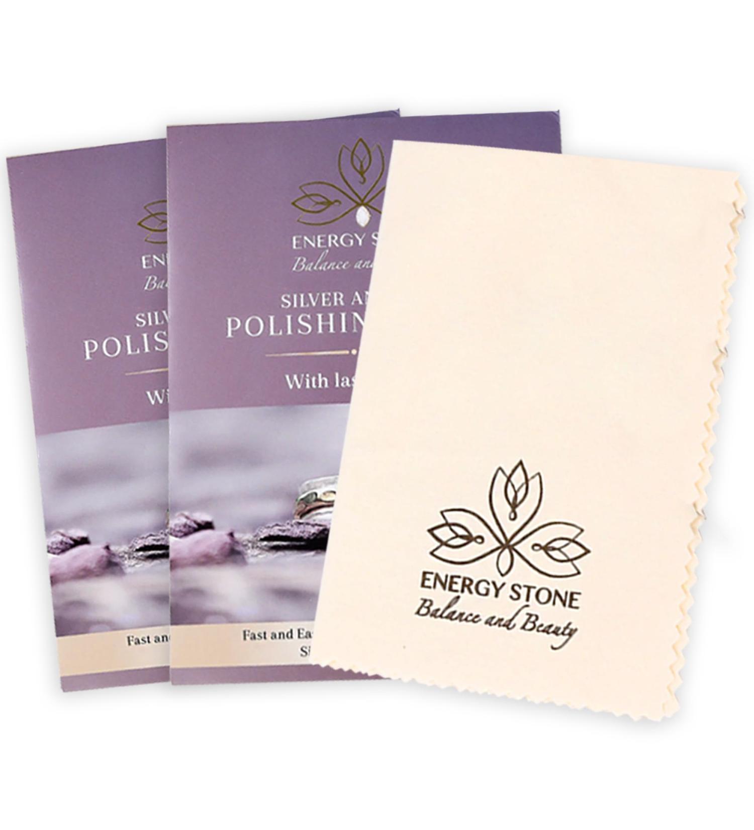 Buy ENERGY STONE Silver and Gold Restoration Polishing Cloth - Anti-Tarnish Cleaner for Precious Metals & Fine Valuables - Lasting Shine for Silverware & Coins - Buy Online on GoSupps.com