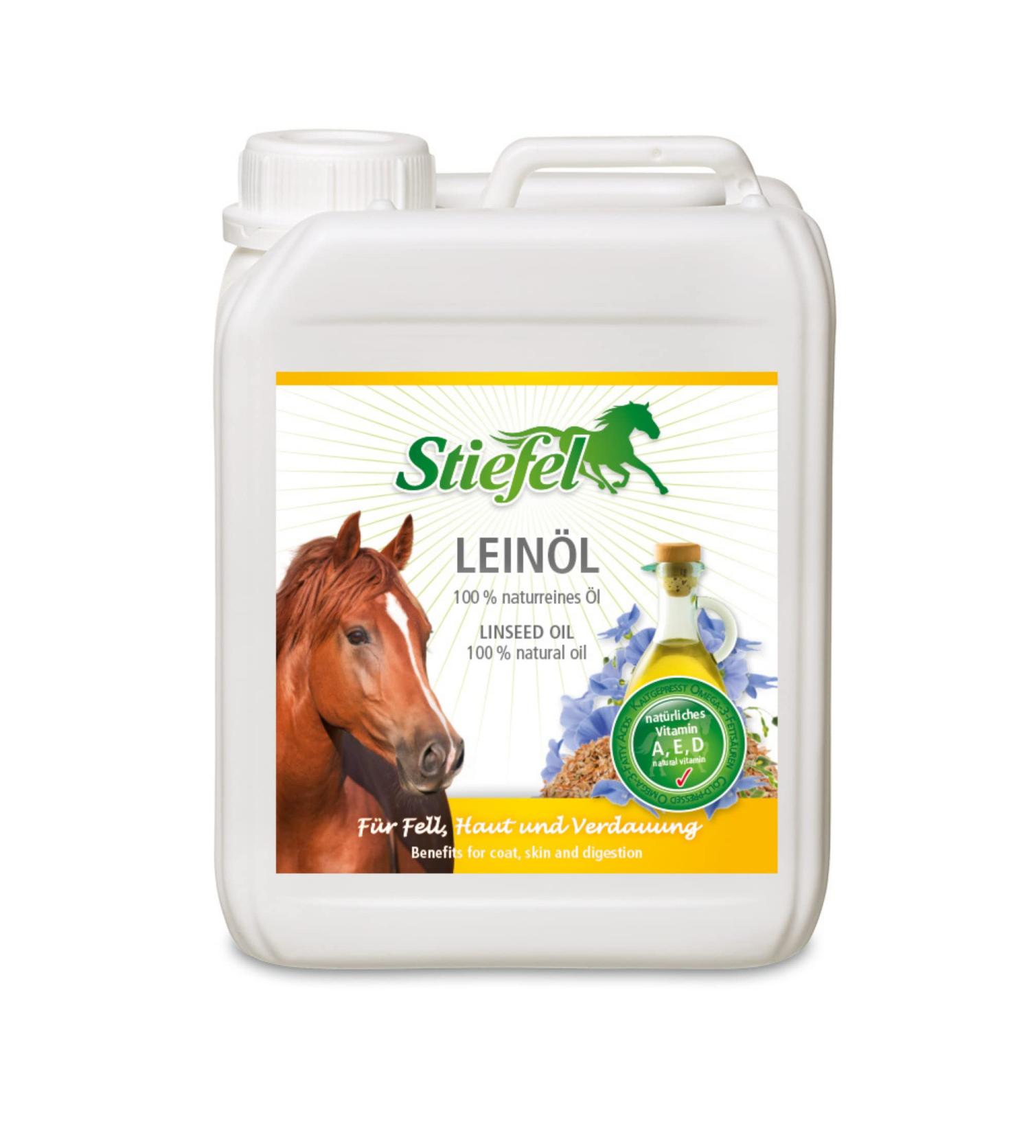 100% Natural Linseed Oil Boots for Horses - Cold-Pressed Rich in Omega-3 & Vitamins | 5L | Supports Fur & Skin Health - Buy Online on GoSupps.com