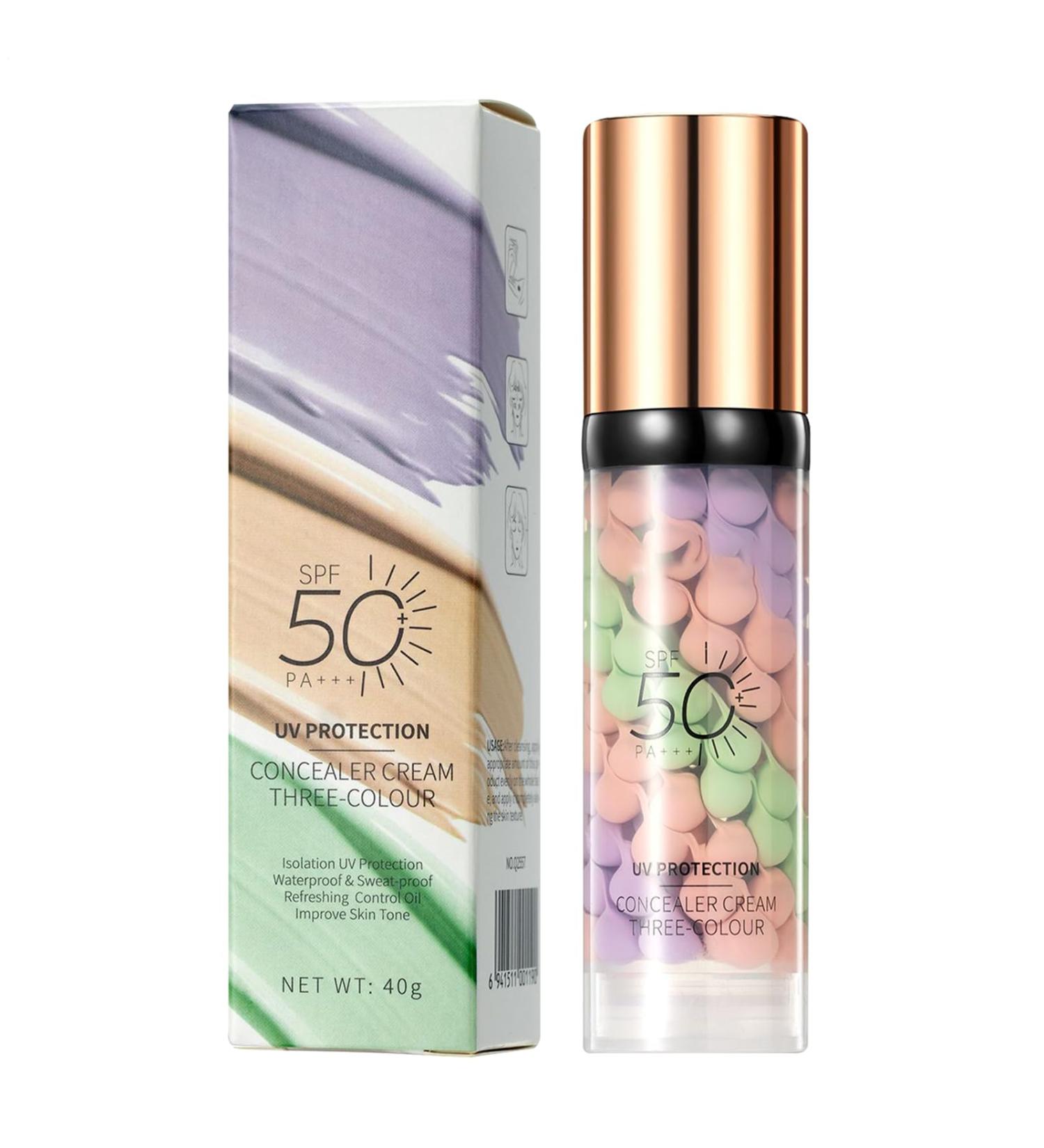 WJnflQN Lightweight Concealer 40g Pore Filler Primer 3 Colors Brightening Even Tone Concealer for Oily Mixed Sensitive Mature Skin Imperfections Bridal Makeup - Buy Online on GoSupps.com