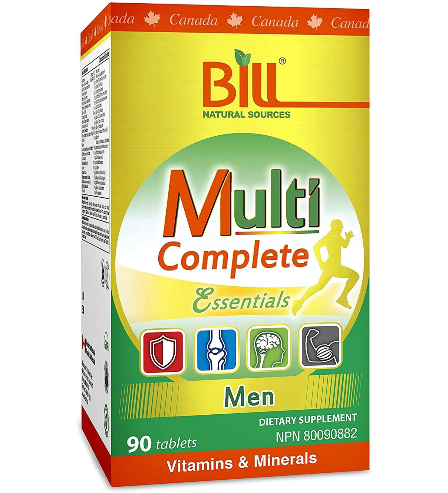 Bill Natural Sources Multi Complete Essentials for Men 90 Tablet - Buy Online on GoSupps.com