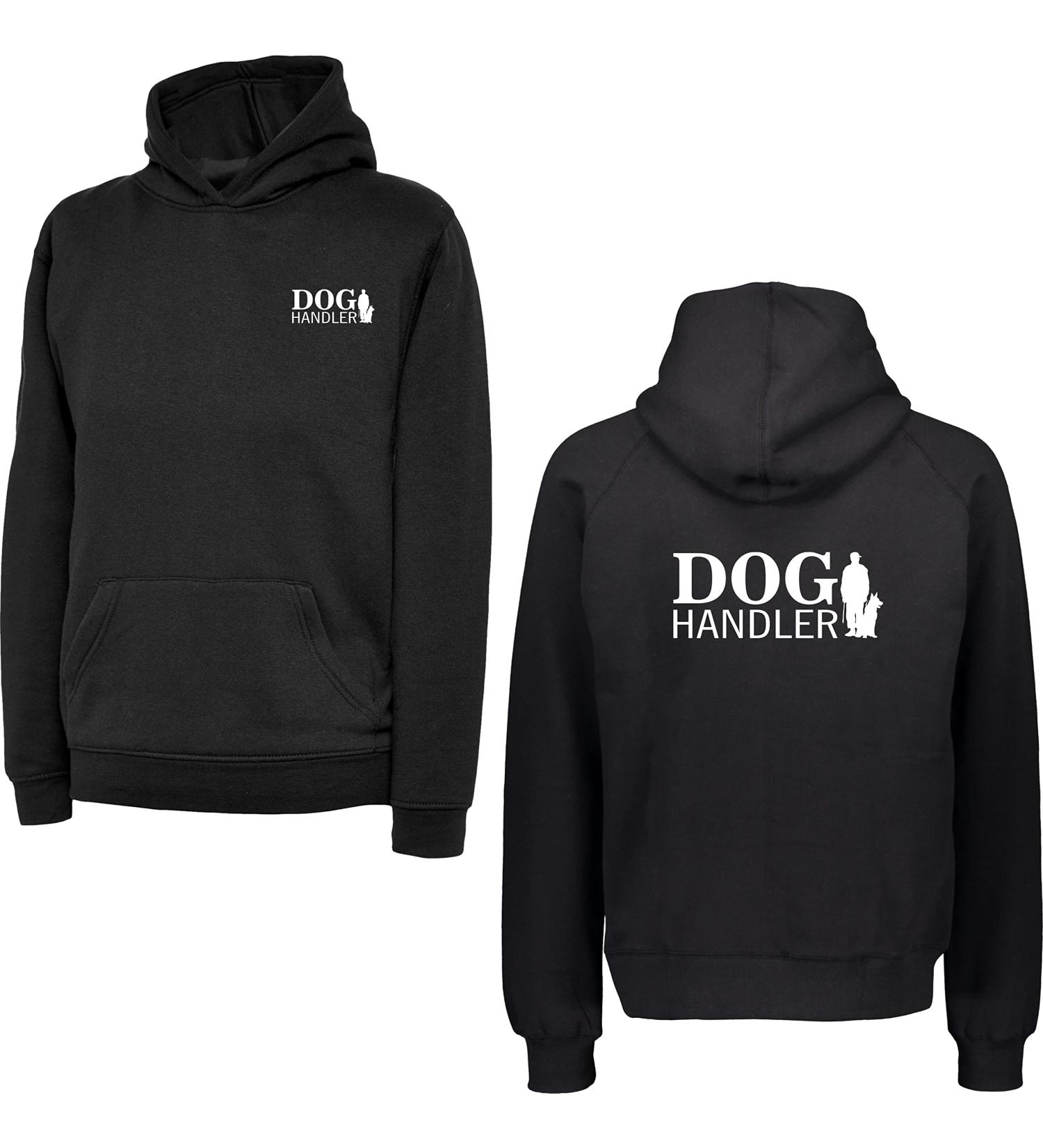 Dog Handler Left Chest Logo & Back Hoodie Workwear Uniform Security Dog Hoodie Top XL Navy