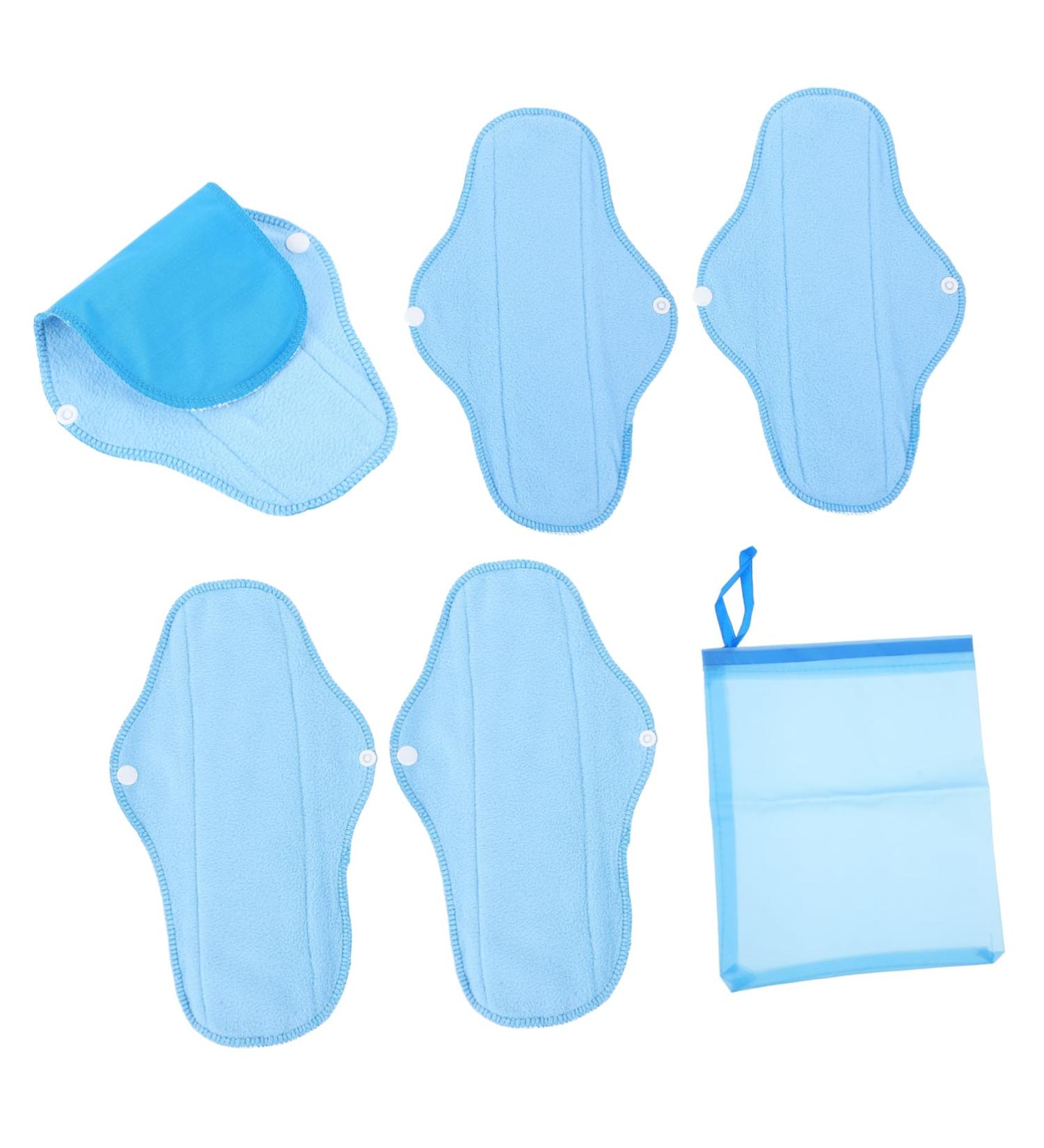 Beavorty Women's Reusable Cloth Pads - 6-Pack Polar Trap Fabric Leak-Proof Microfiber Menstrual Swords - Buy Online on GoSupps.com