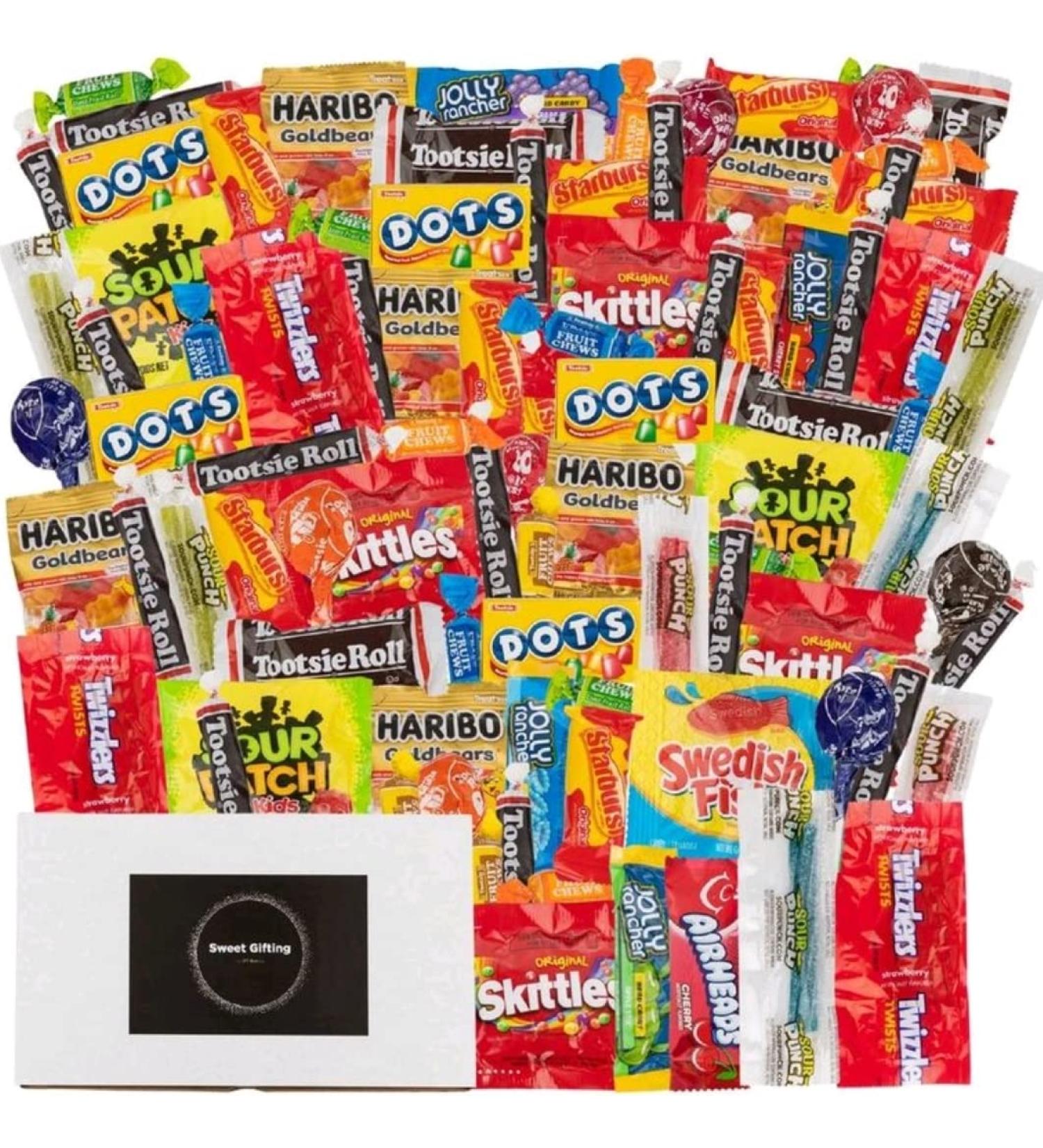 Assorted Candy Party Mix (36oz) - Fun Size Halloween Care Package with Gummies, Lollipops, Taffies & More - Bulk Candy for Loot Bags & Party Treats - Buy Online on GoSupps.com